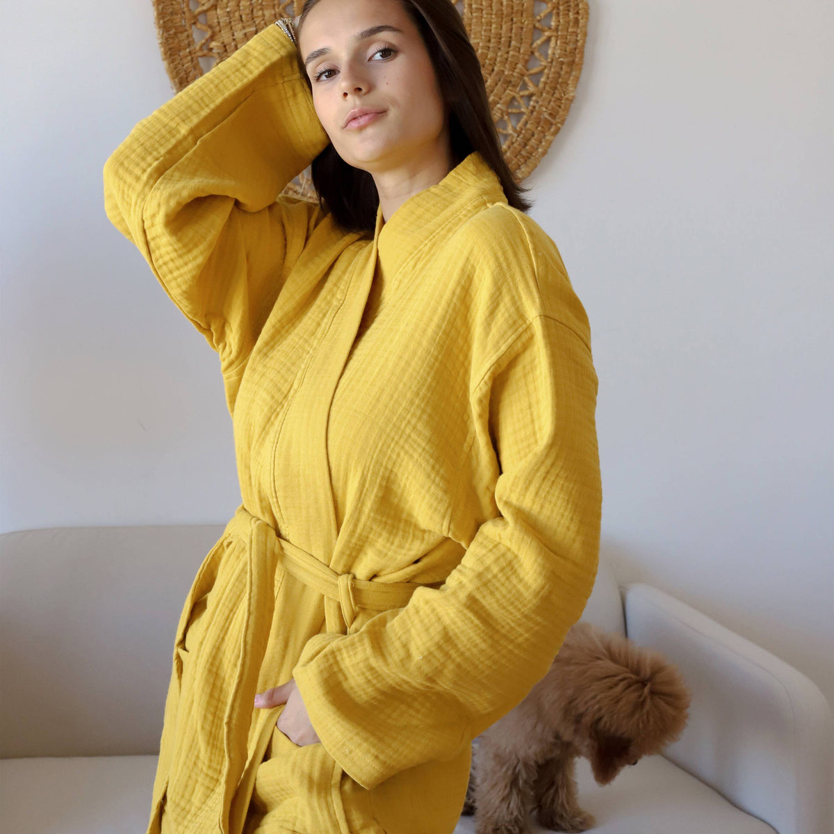 Turkish Cotton Spa Robe VivaMaison