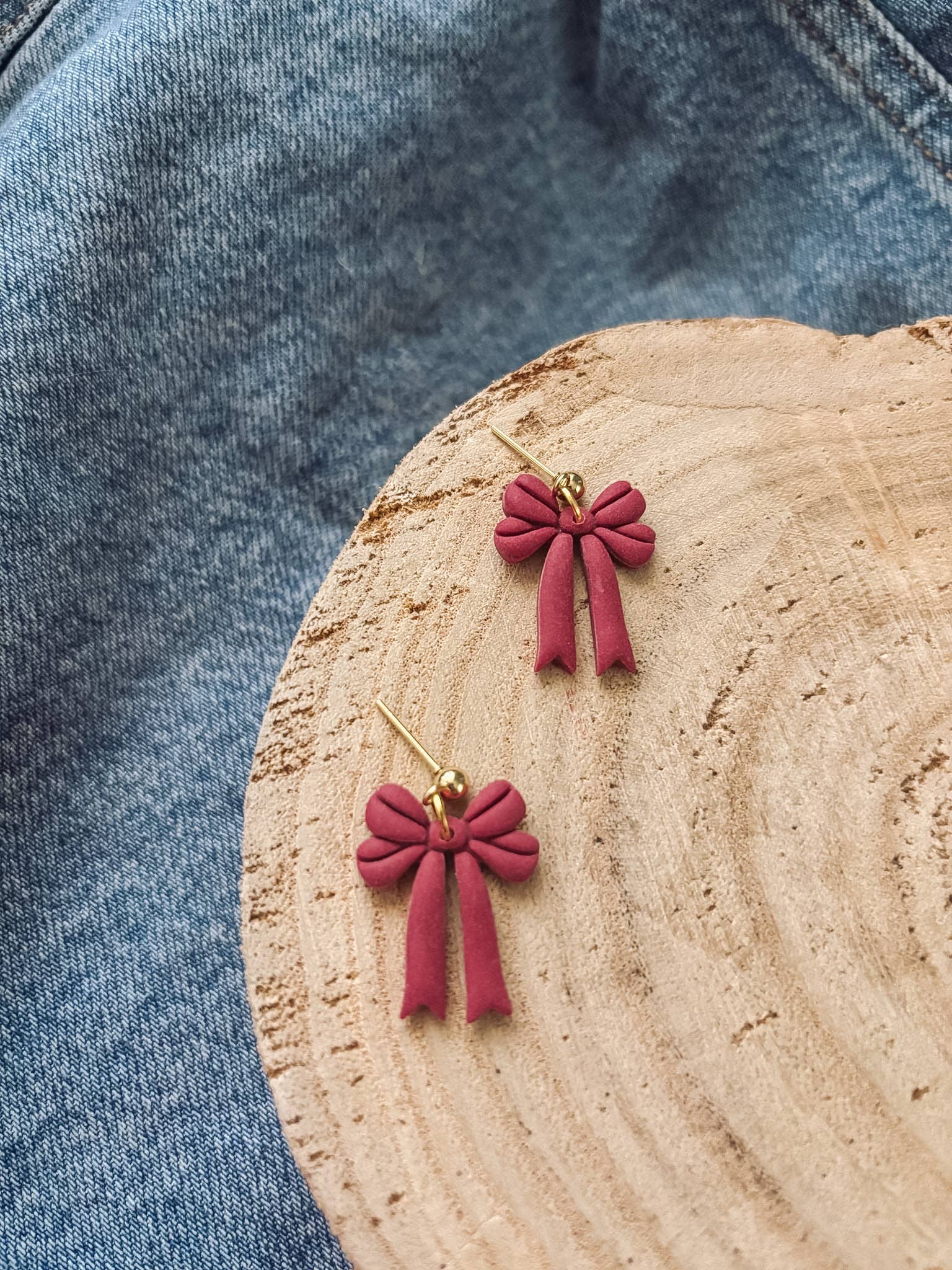 Red Bow Earrings, Vintage Americana - Placed by Grace Placed by Grace
