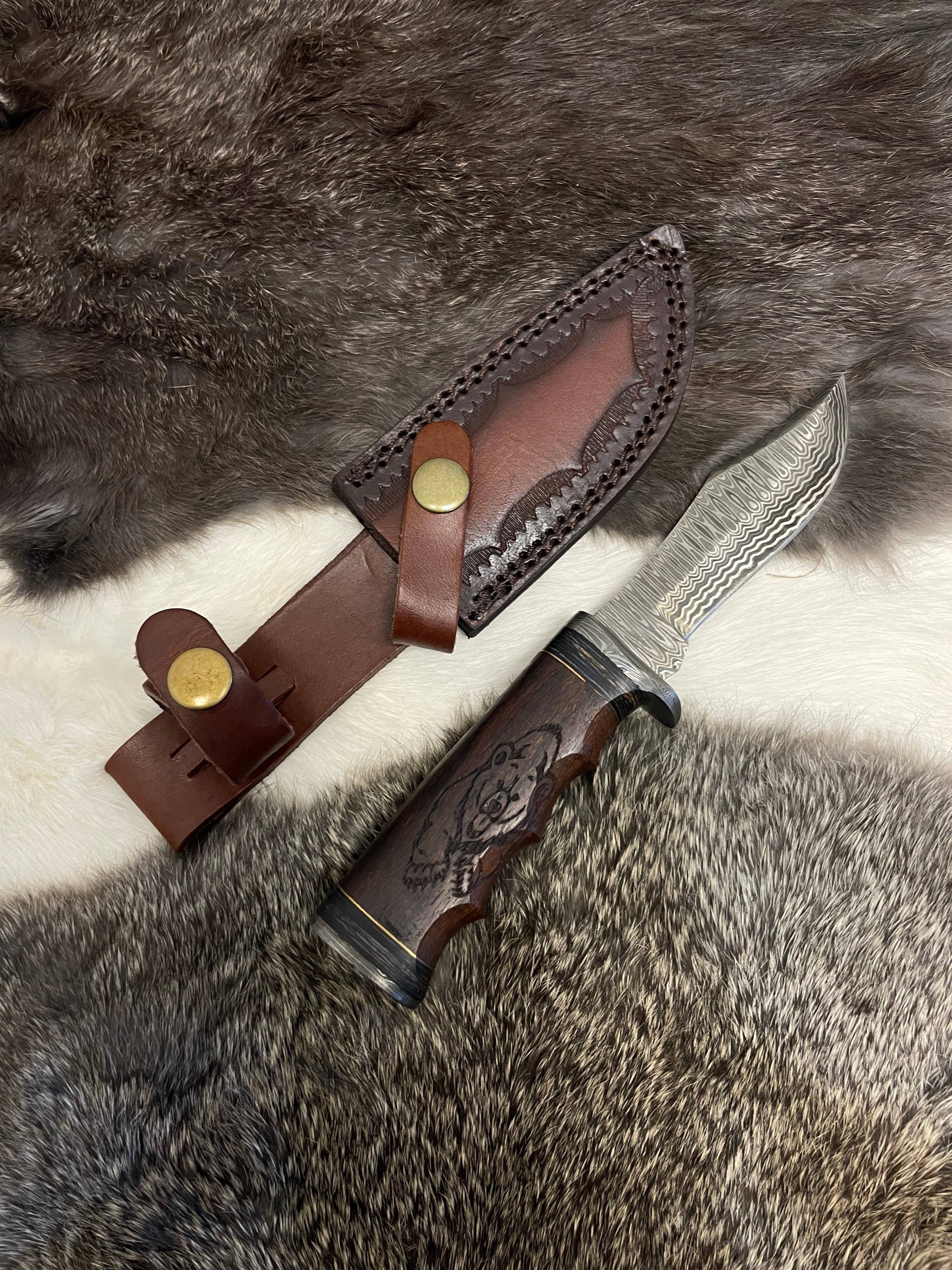 Grizzly Timberline Damascus Steel Knife TK-099  (Compact)