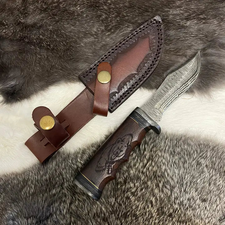 Damascus Steel Pocket Knives – Titan International | Genuine Craft