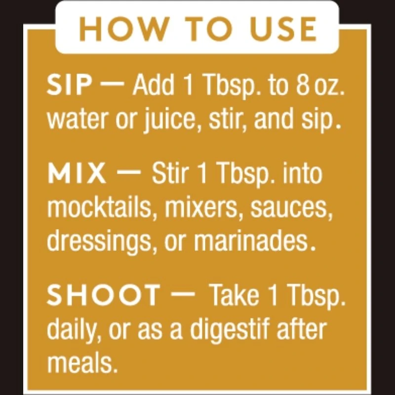 Digestive Tonic: Raw ACV w/Mother, Digestive + Detox Support