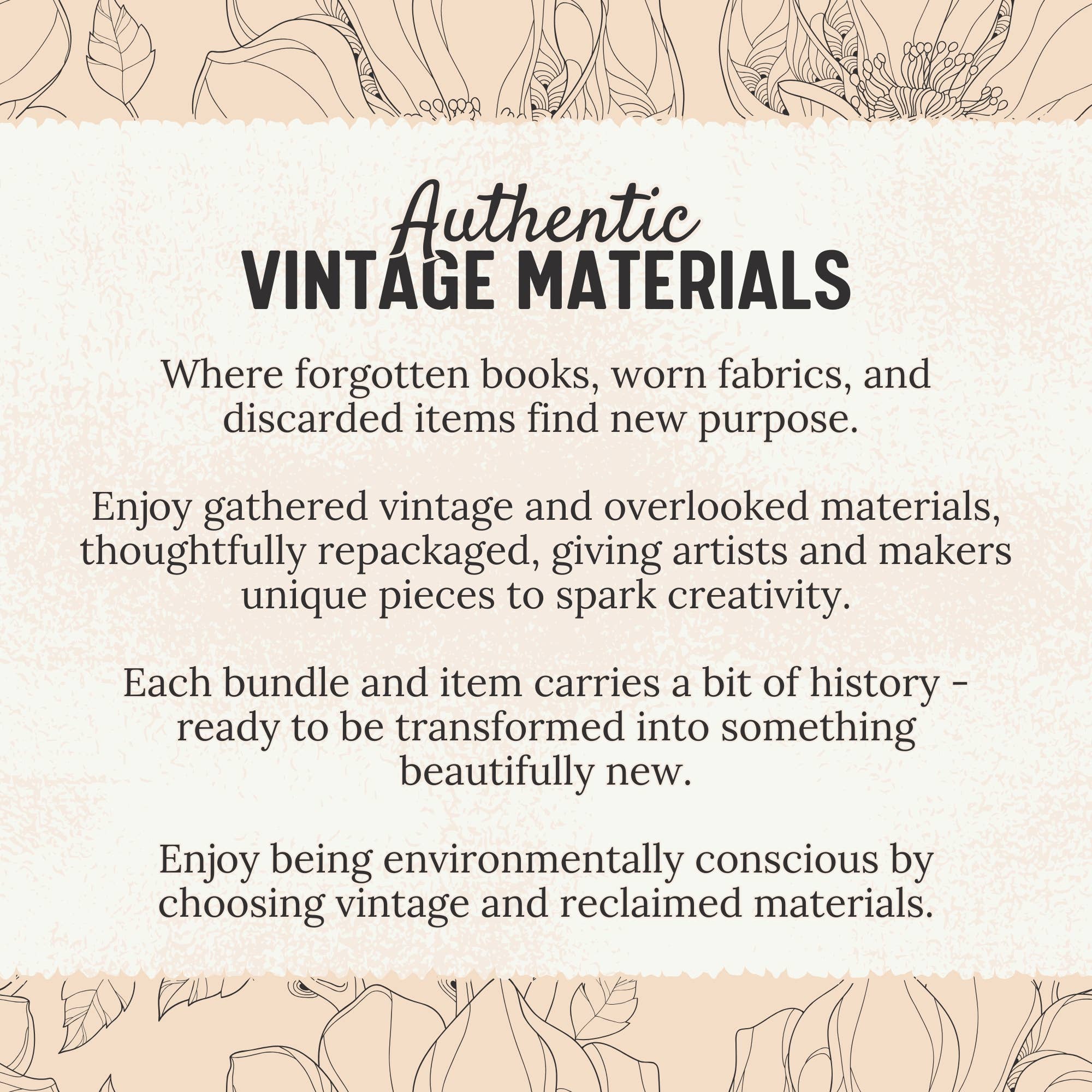 Mini Collage Pack | Vintage Ephemera | Junk Journal & Mixed Media Art Supplies A House of Books