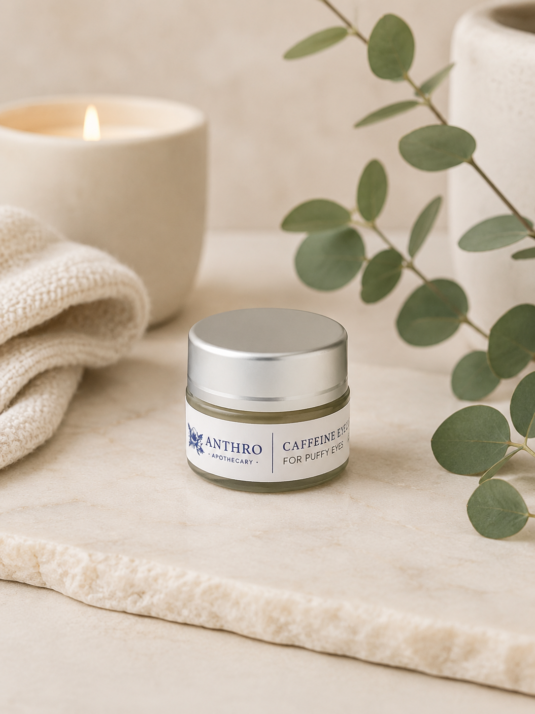Caffeine Eye Cream – Natural Depuffing & Dark Circle Treatment | Anthro Apothecary