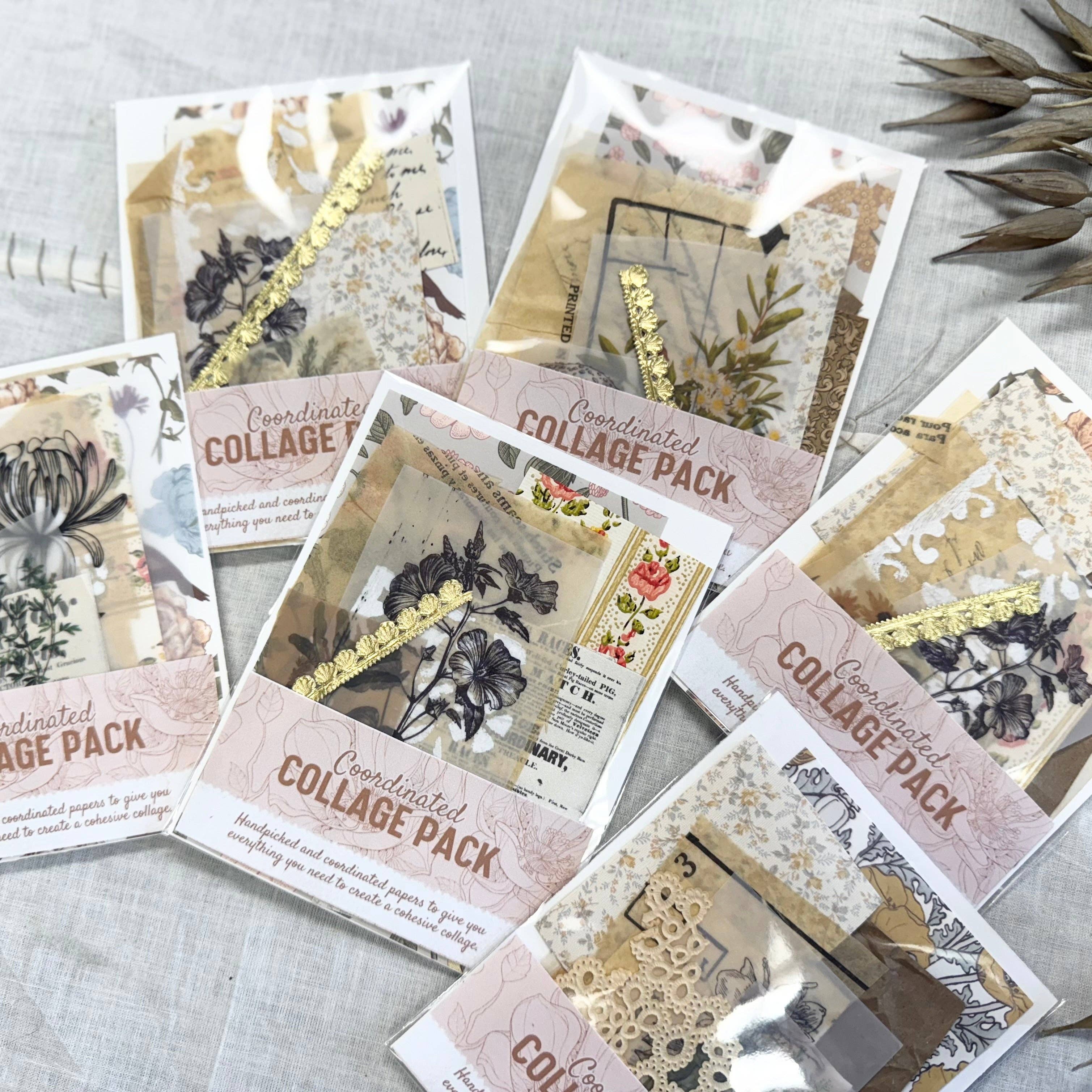 Mini Collage Pack | Vintage Ephemera | Junk Journal & Mixed Media Art Supplies A House of Books