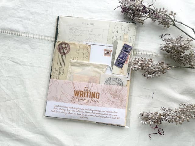 Writing Ephemera Kit | Junk Journal Supplies | Vintage Letters & Paper Craft A House of Books