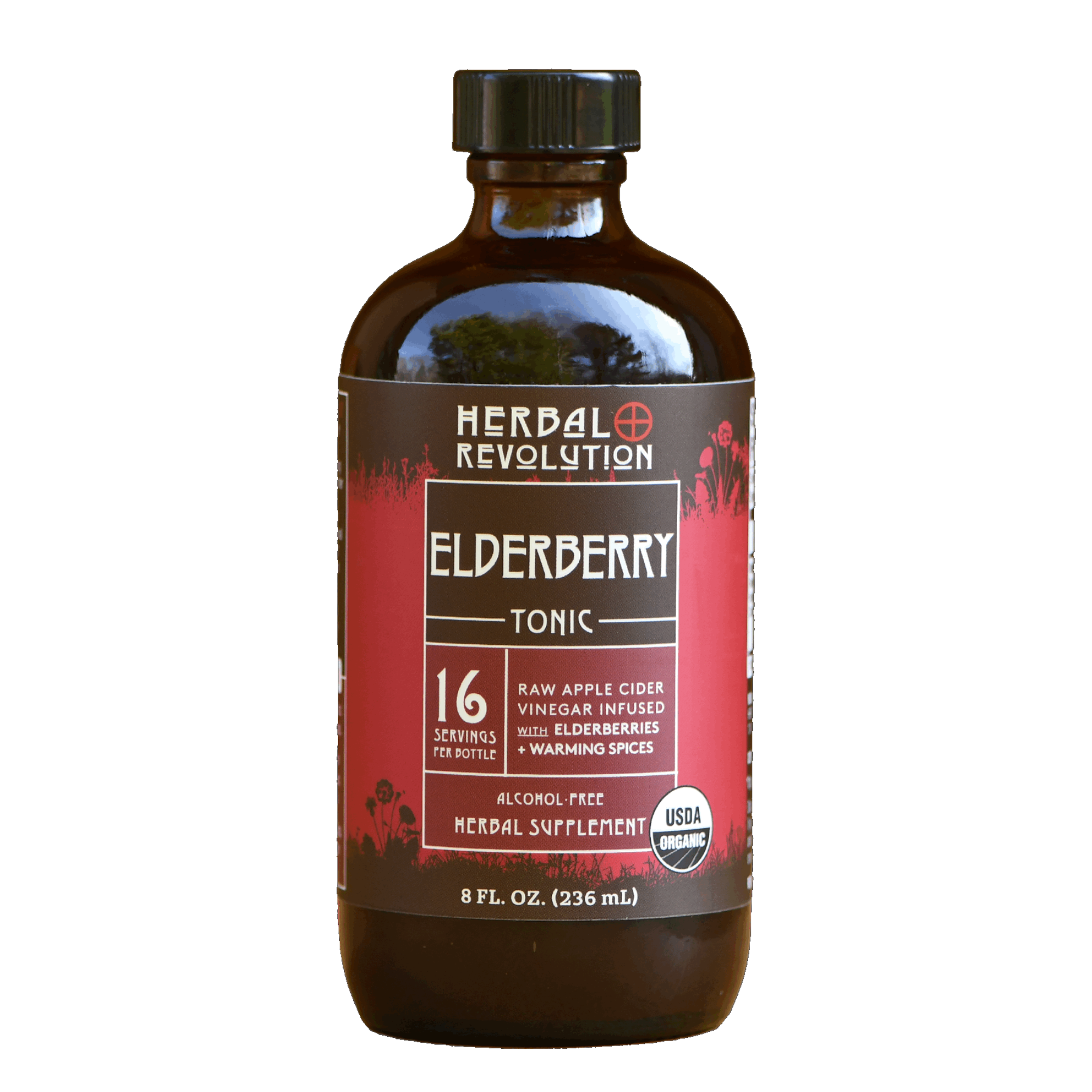 Elderberry Tonic: Raw ACV w/Mother, Immune Support