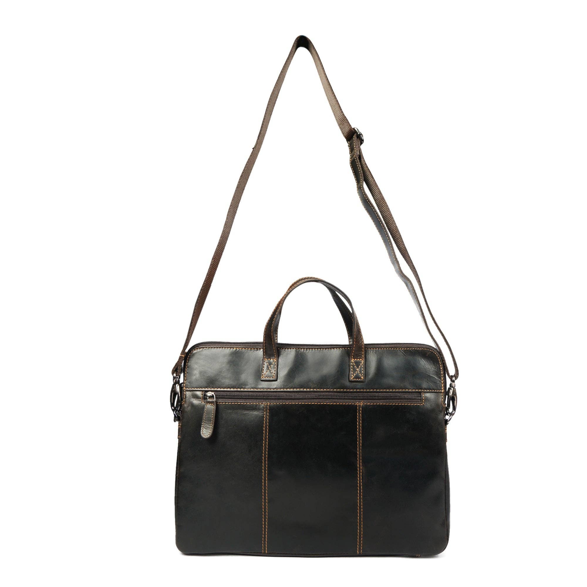 Santiago Full-Grain Leather Laptop Sleeve | 16" Laptop Bag | Brown Minori Leather
