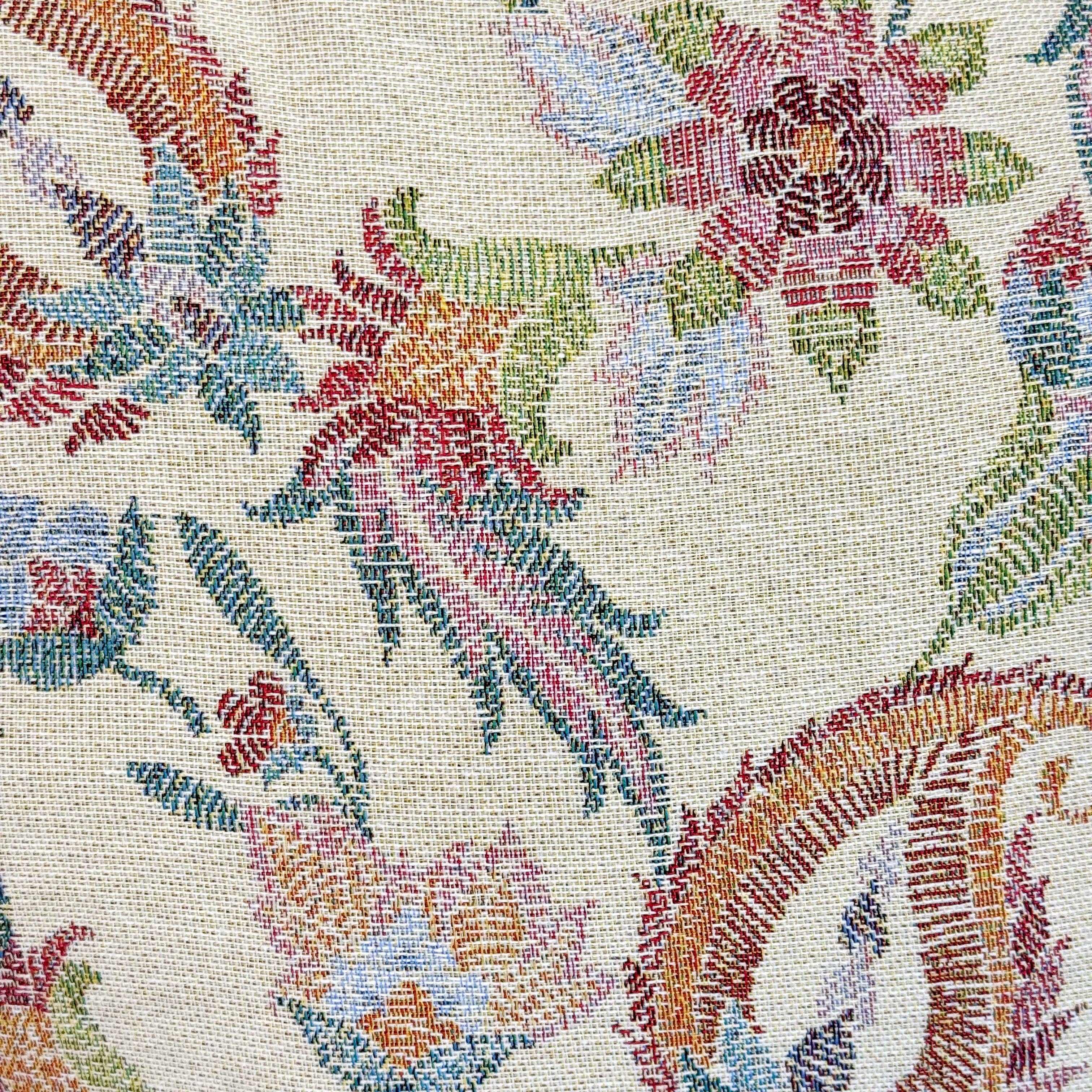 Floral Jacquard Extra Large Makeup Bag – Multicolor Paisley Tote