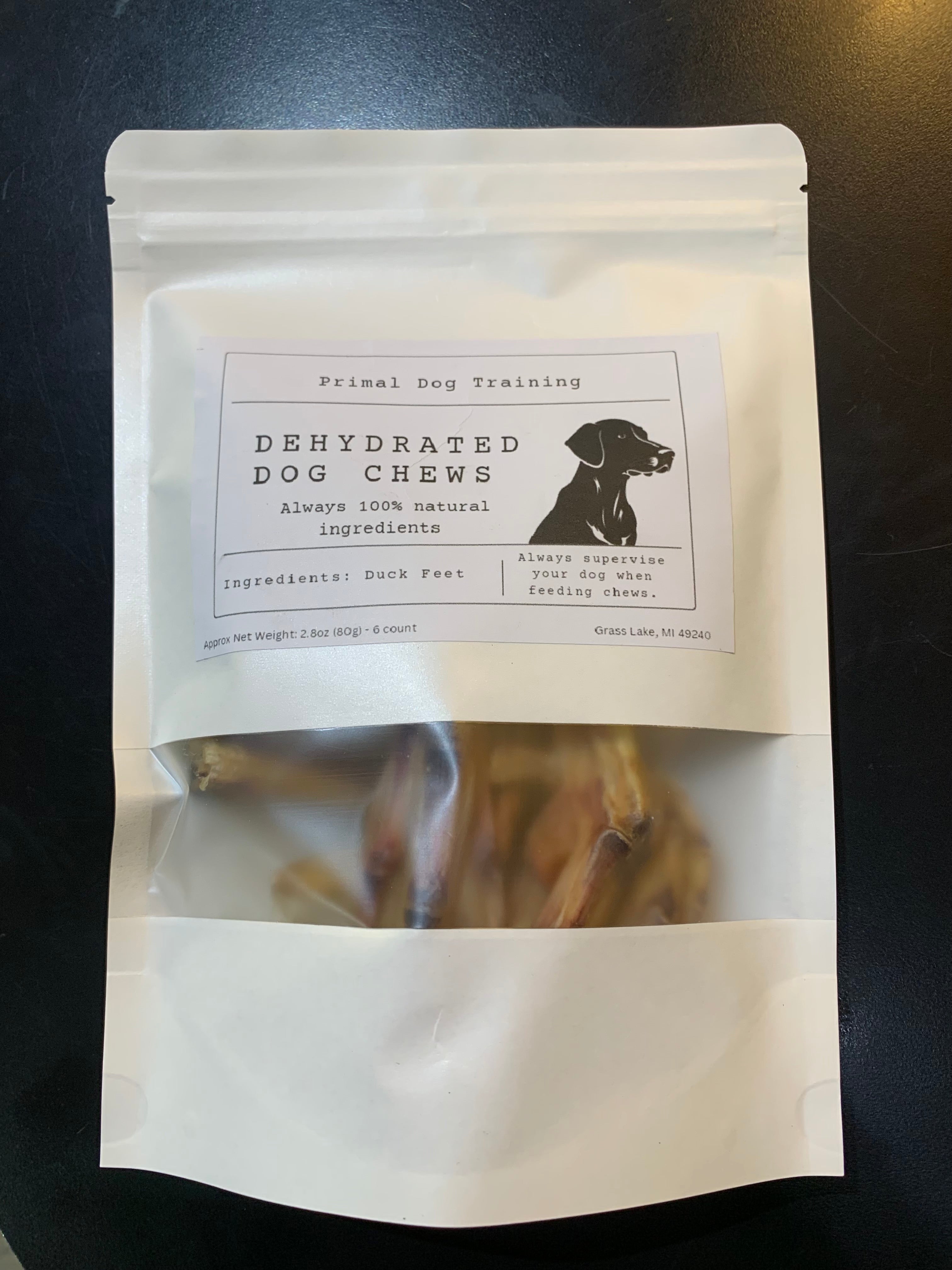 Primal dog treats Duck feet Anthro Apothecary