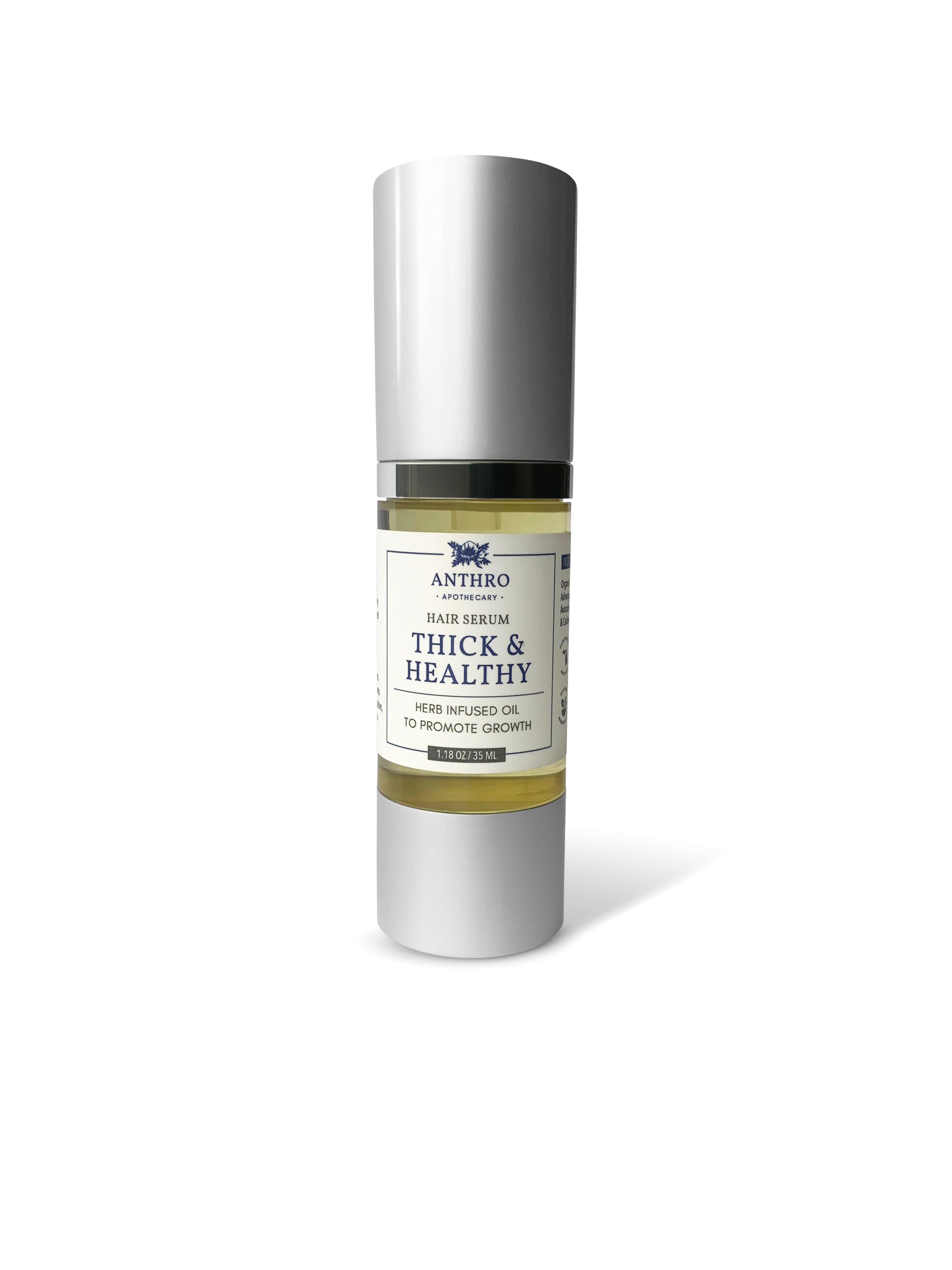Hair Serums & Oils Thick & Healthy Hair Serum Handmade by Anthro Apothecary