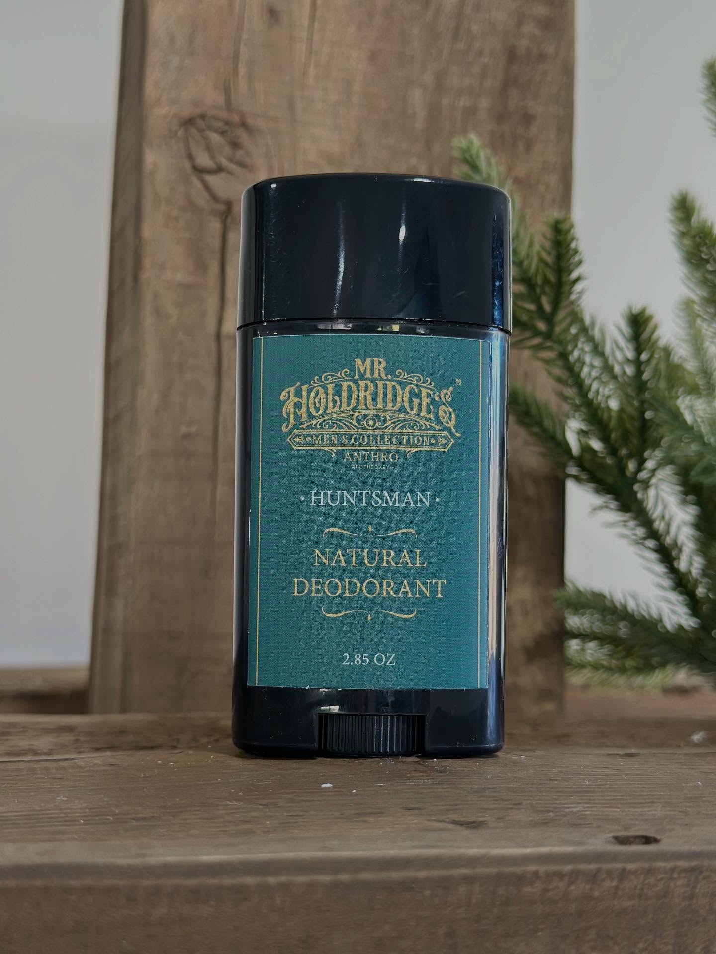 Mr. Holdridge's Aluminum-Free Natural Deodorant for Men | Huntsman & Statesman Scents Huntsman Handmade by Anthro Apothecary