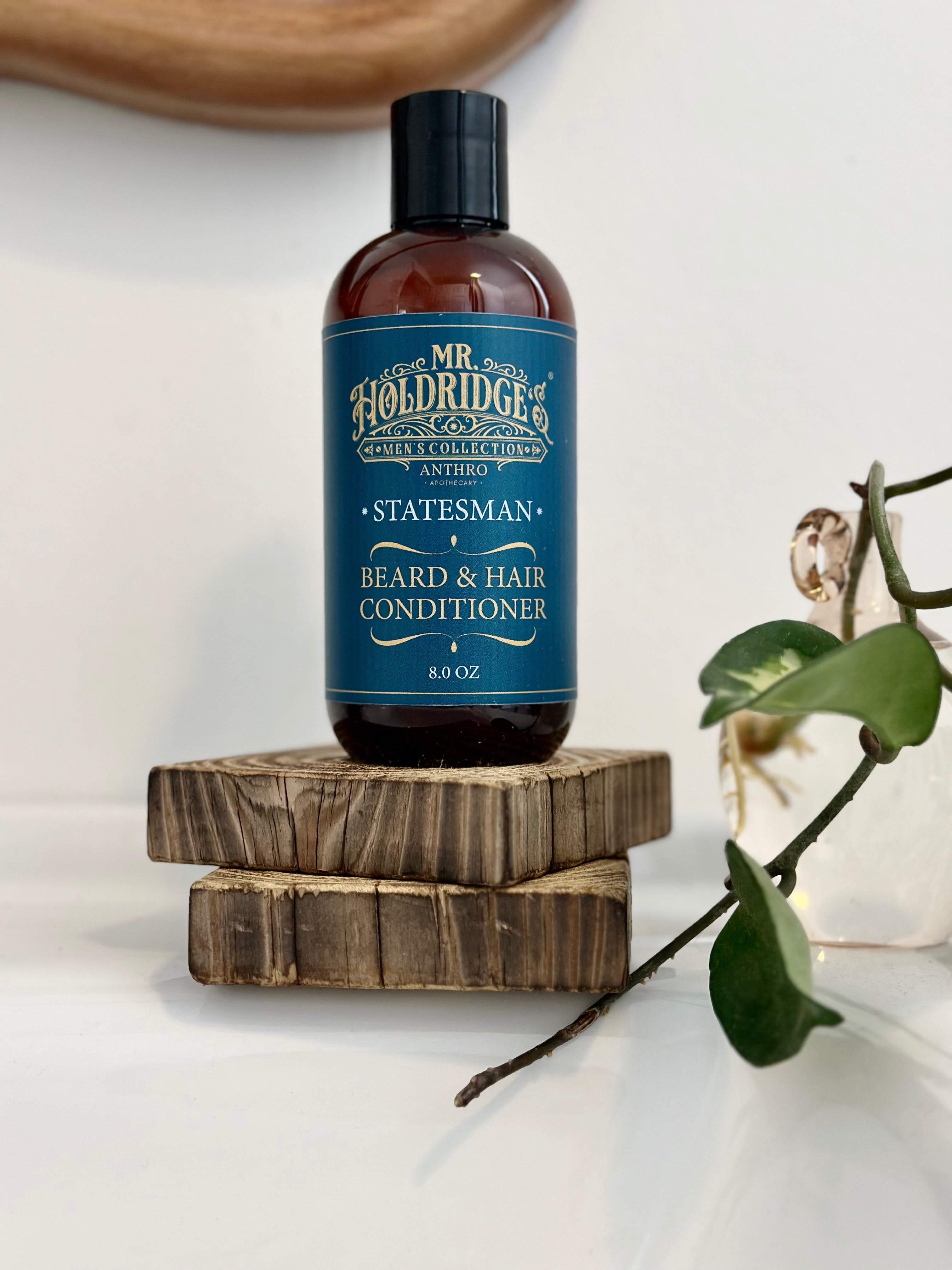 Mr. Holdridge's Beard & Hair Conditioner | Deep Hydration | Huntsman & Statesman Scents Statesman Handmade by Anthro Apothecary