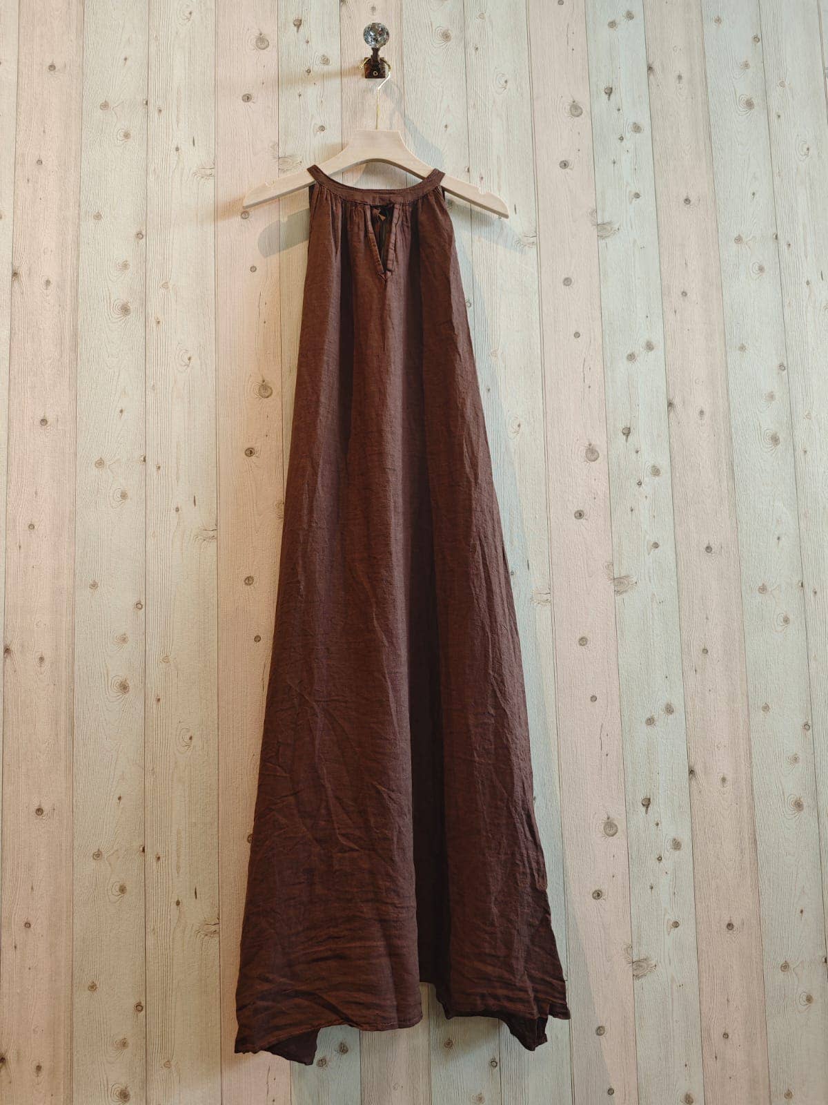 Italian Linen Dress- Back Bow Linen & More