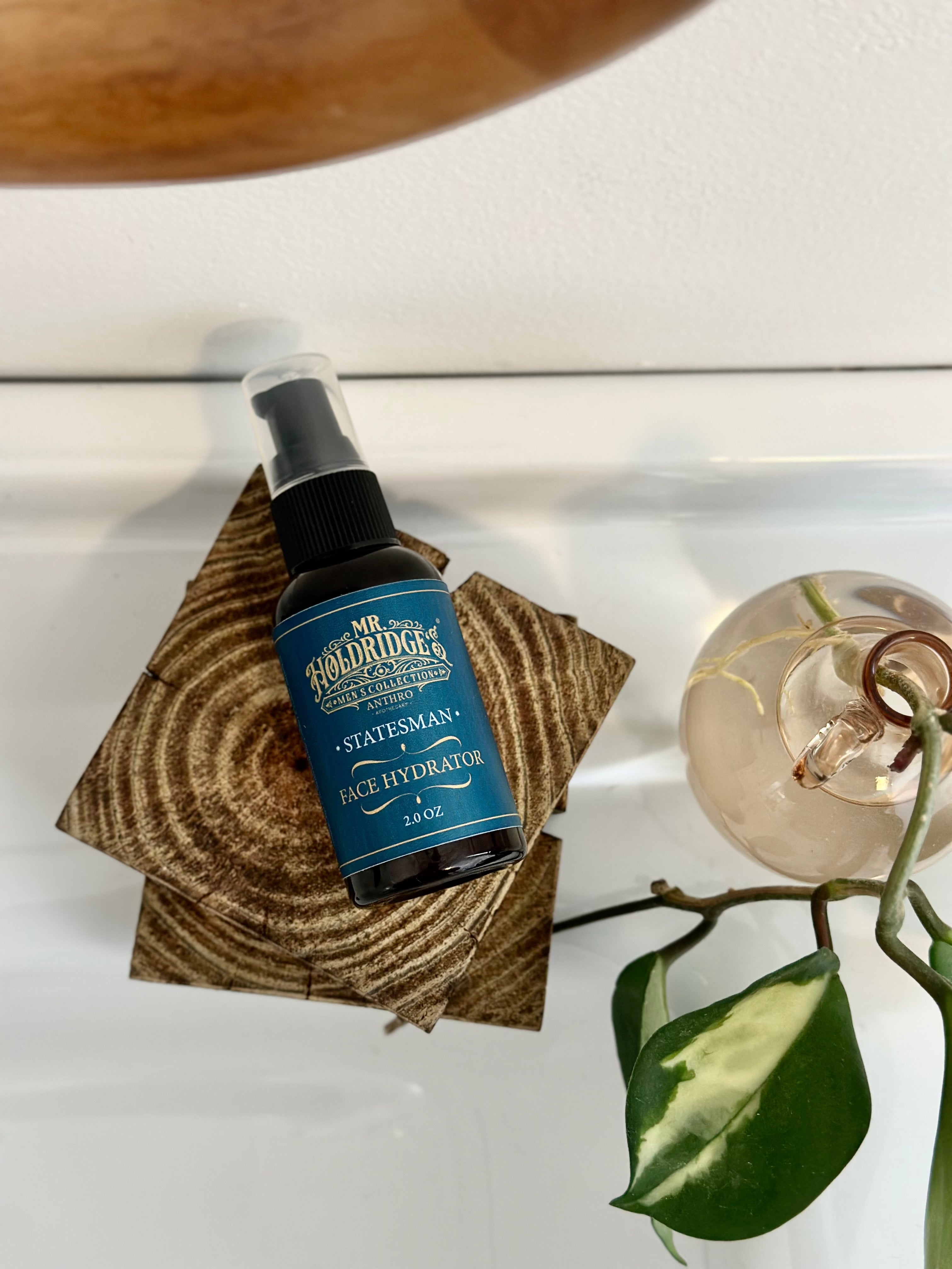 Mr. Holdridge's Natural Face Hydrator for Men | 2 oz Moisturizer | Anthro Apothecary Statesman Handmade by Anthro Apothecary