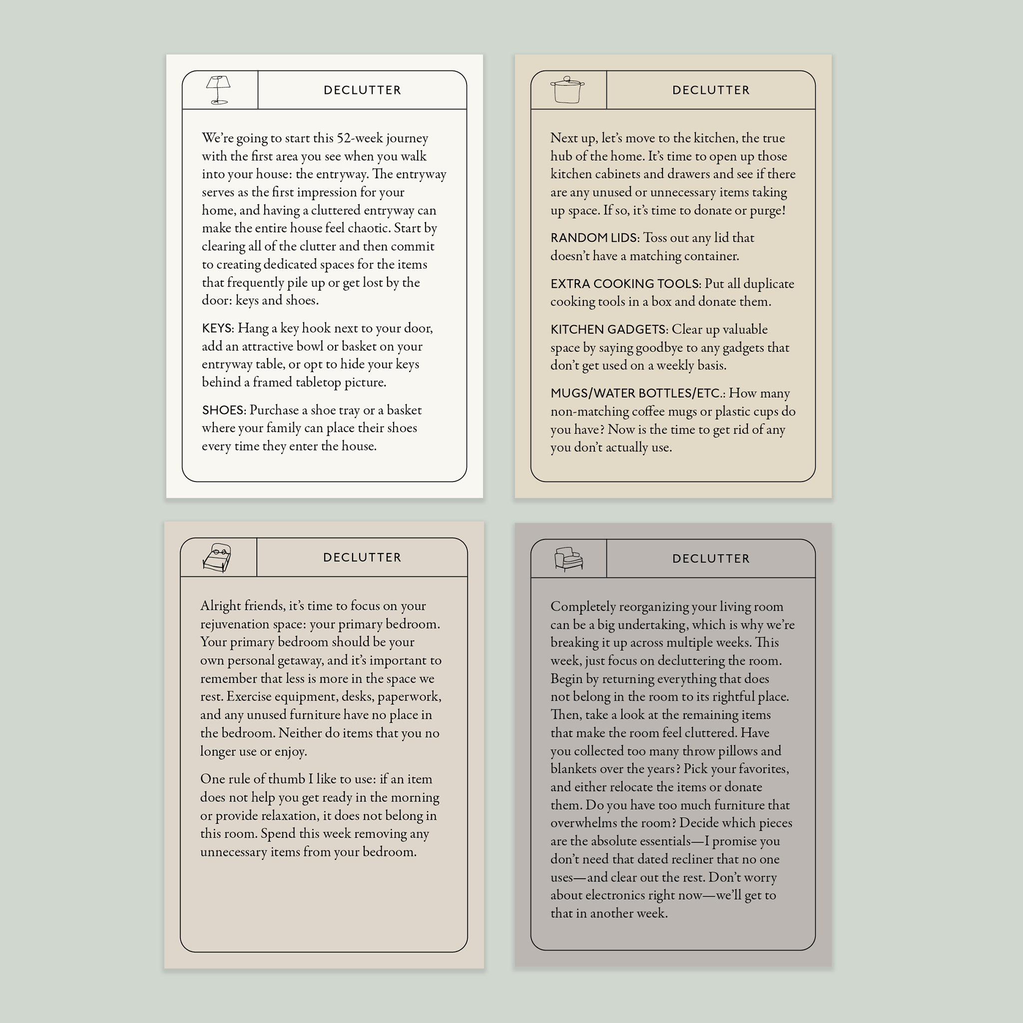 Beautifully Organized In 52 Weeks Card Deck Paige Tate & Co.