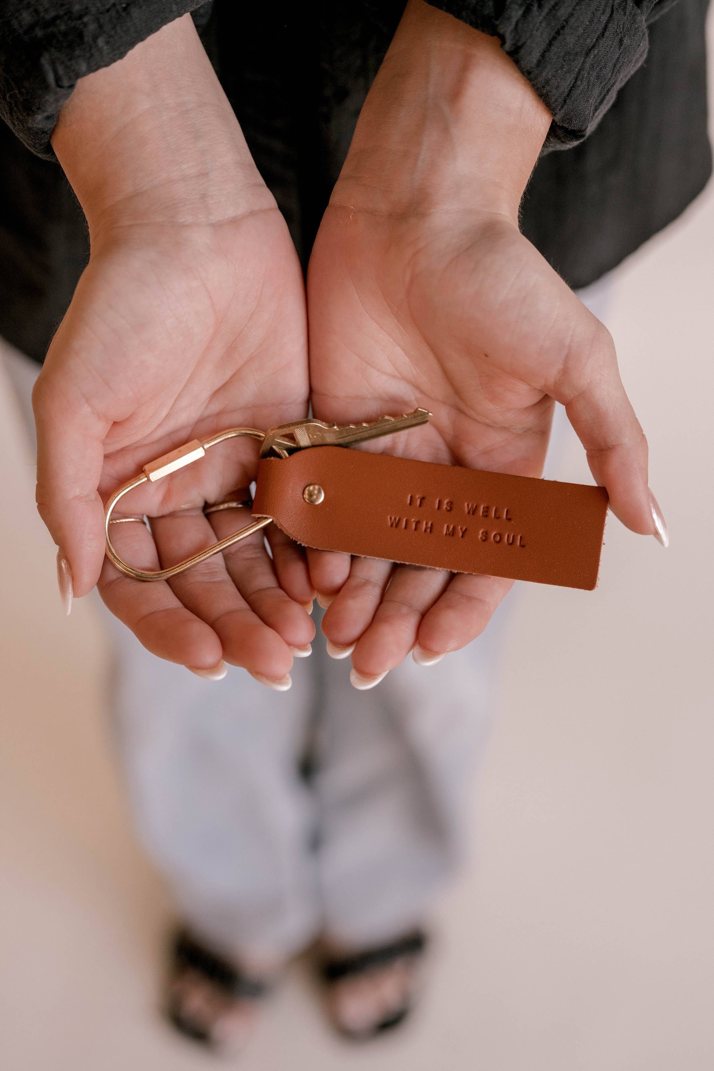 It Is Well Camel Key Fob | Christian Keychain Dear Heart