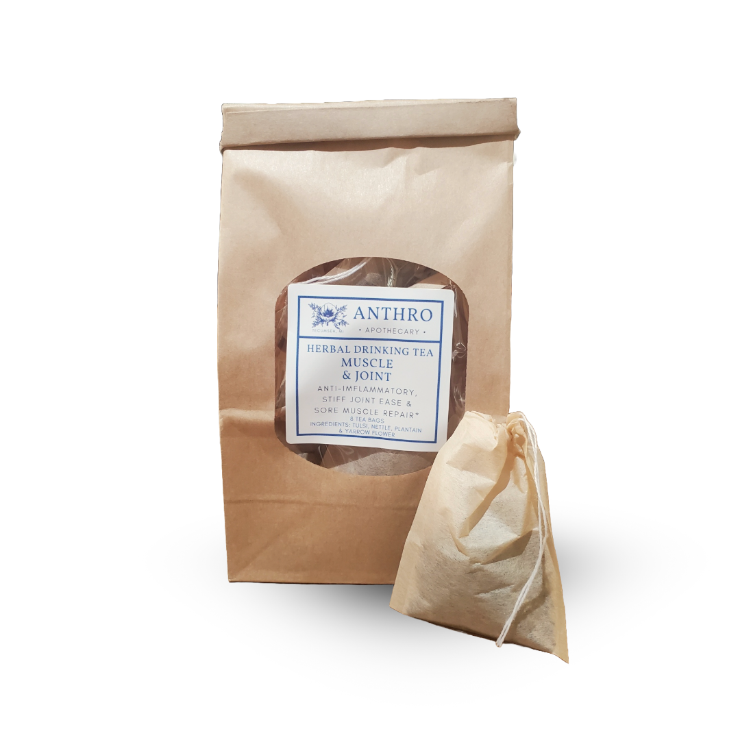 Muscle & Joint Herbal Tea | Motion Comfort Tea Blend 8 Tea Bags Anthro Apothecary
