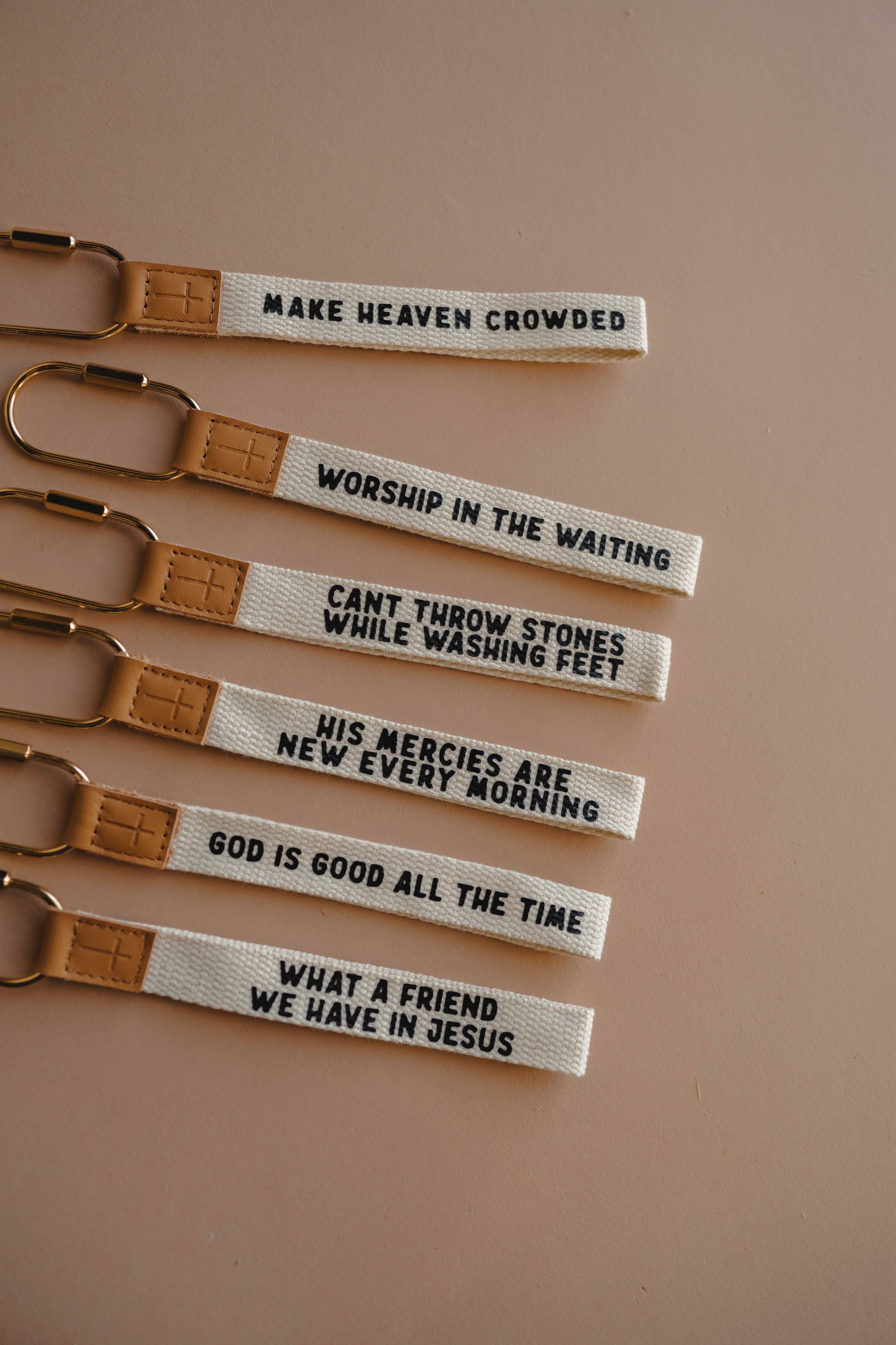 Can't Throw Stones Wristlet Dear Heart