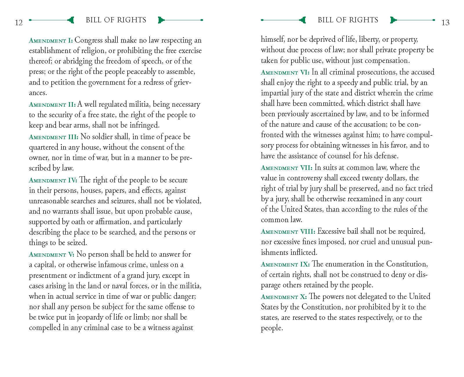 Bill of Rights Applewood Books