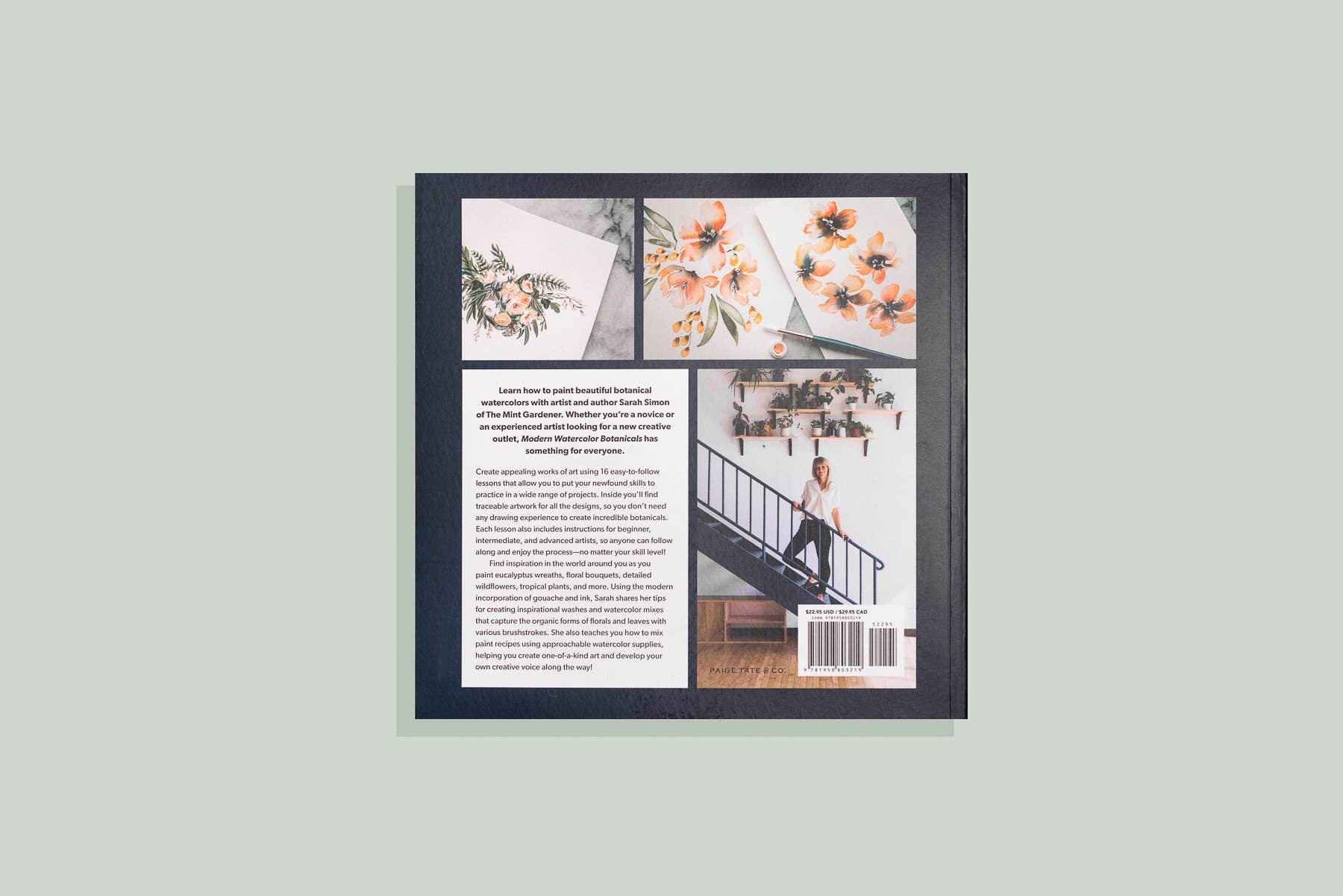 A How-to Watercolor Book: Modern Watercolor Botanicals Paige Tate & Co.