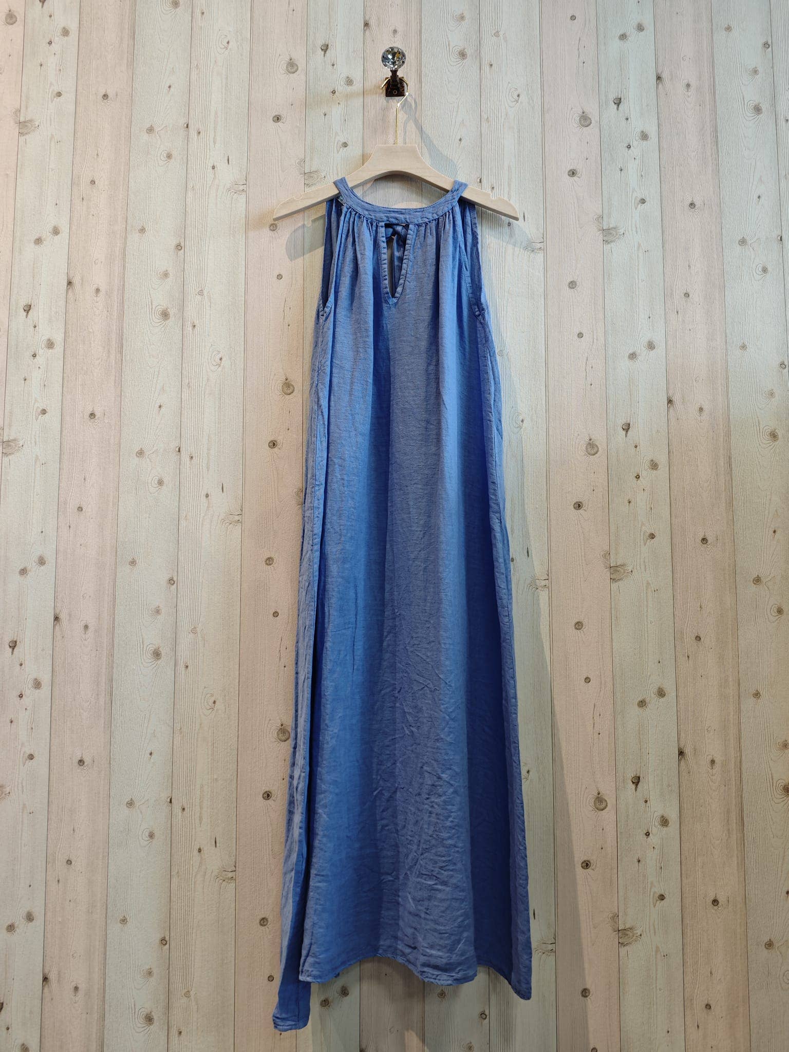 Italian Linen Dress- Back Bow Linen & More