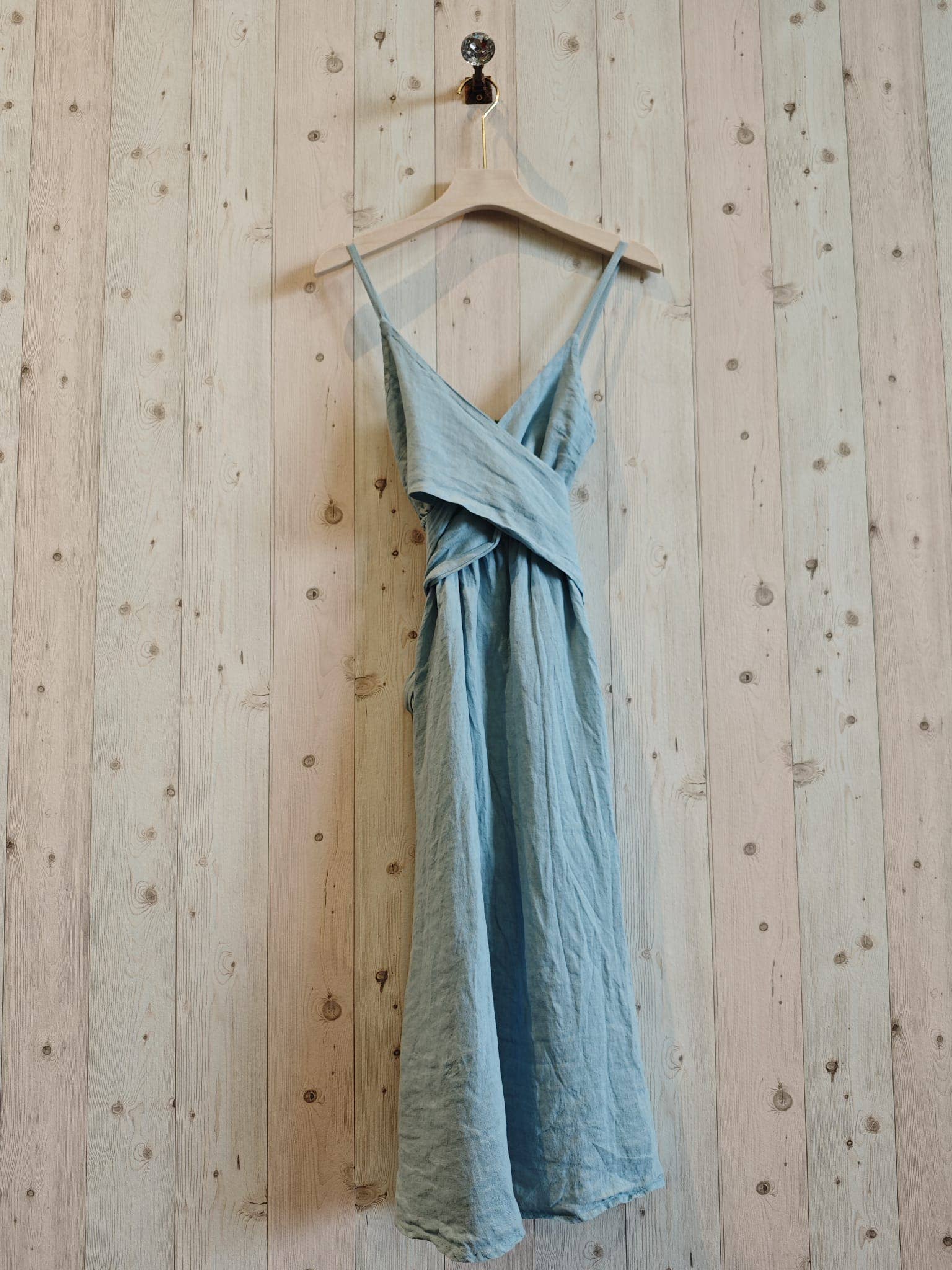 Italian Linen Dress- Criss Cross HEAVENLY Linen & More
