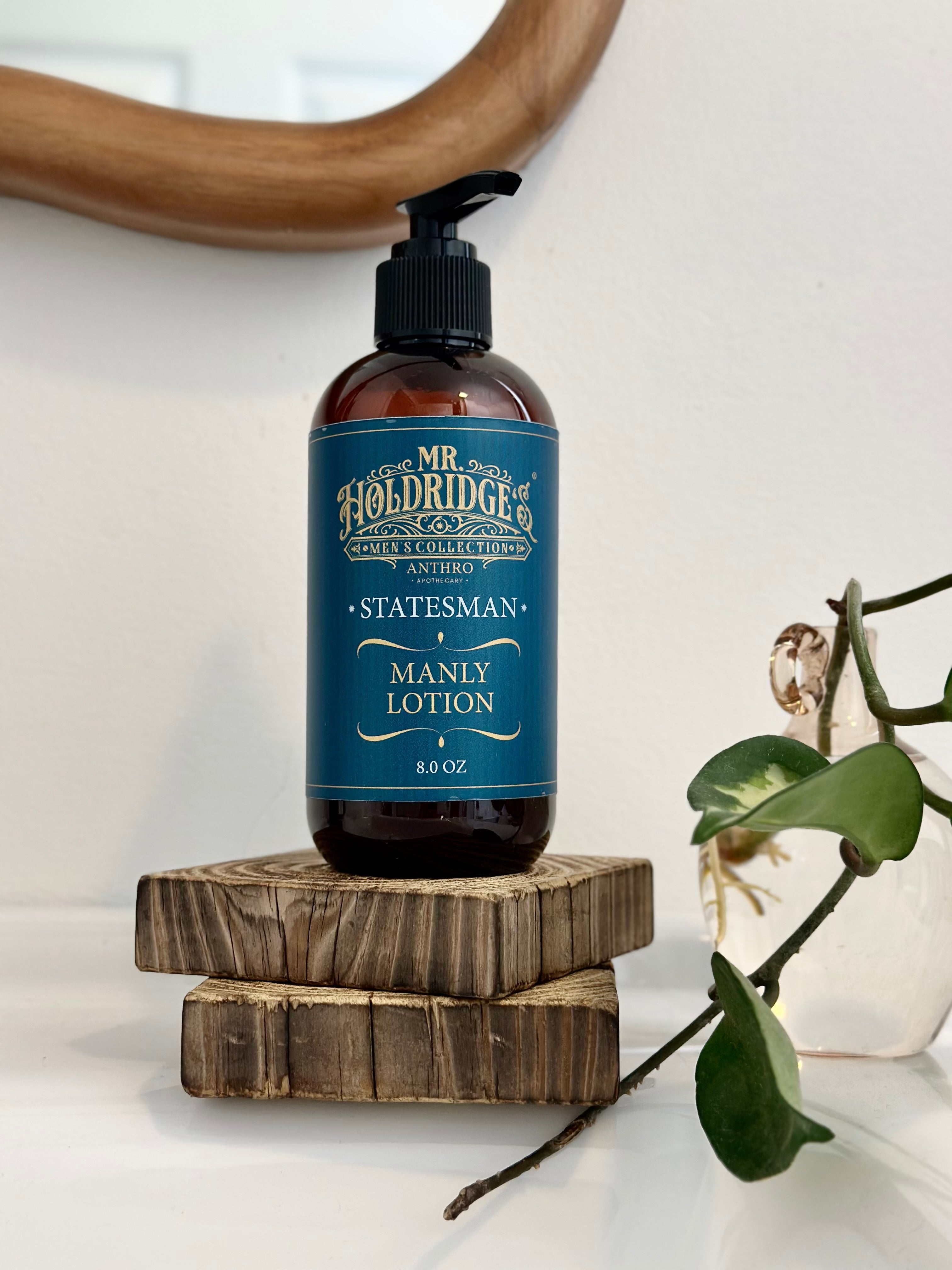 Mr. Holdridge's Manly Lotion | Natural Men's Body Lotion 8 oz | Anthro