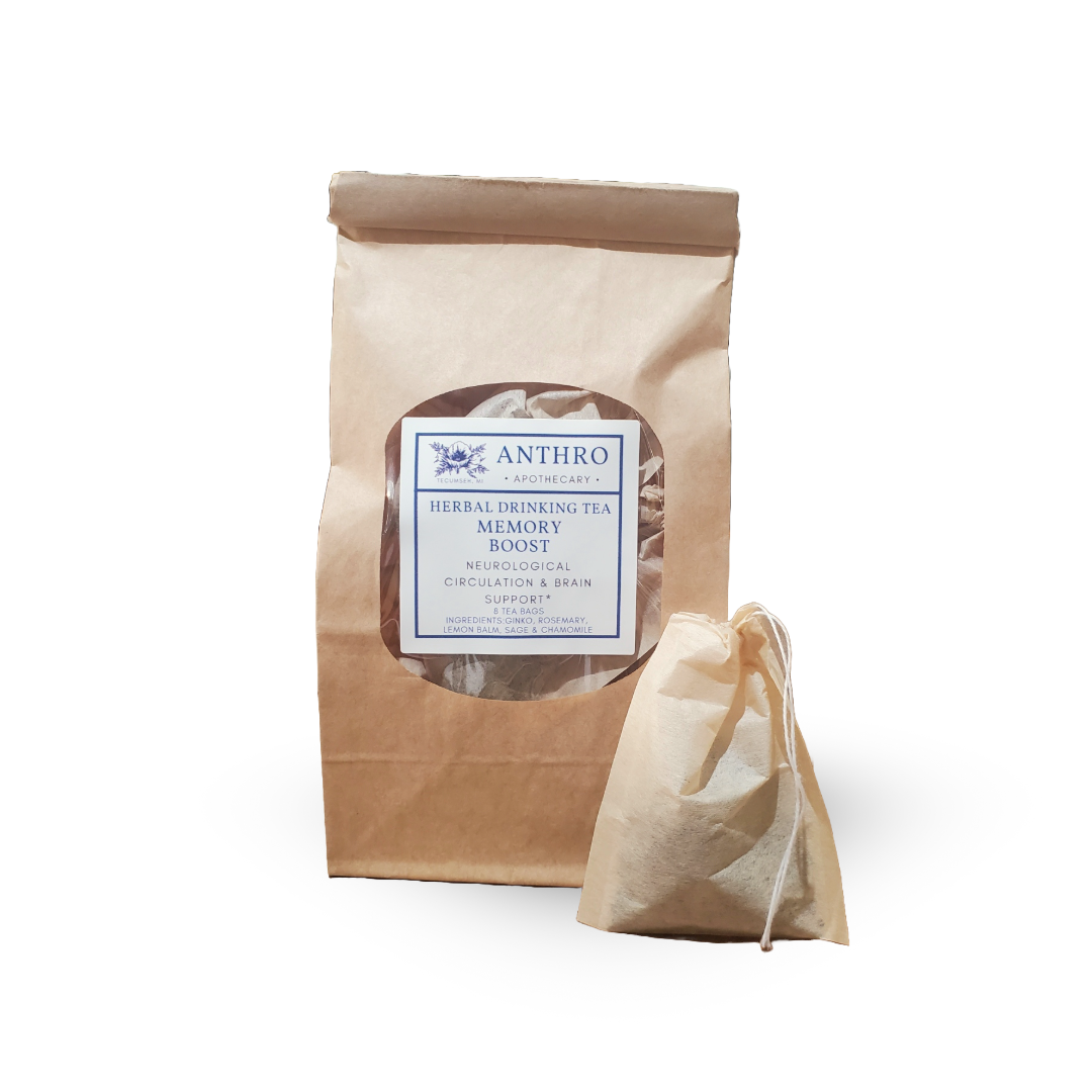 Focus & Clarity Tea | Herbal Brain Blend 8 Tea Bags Anthro Apothecary