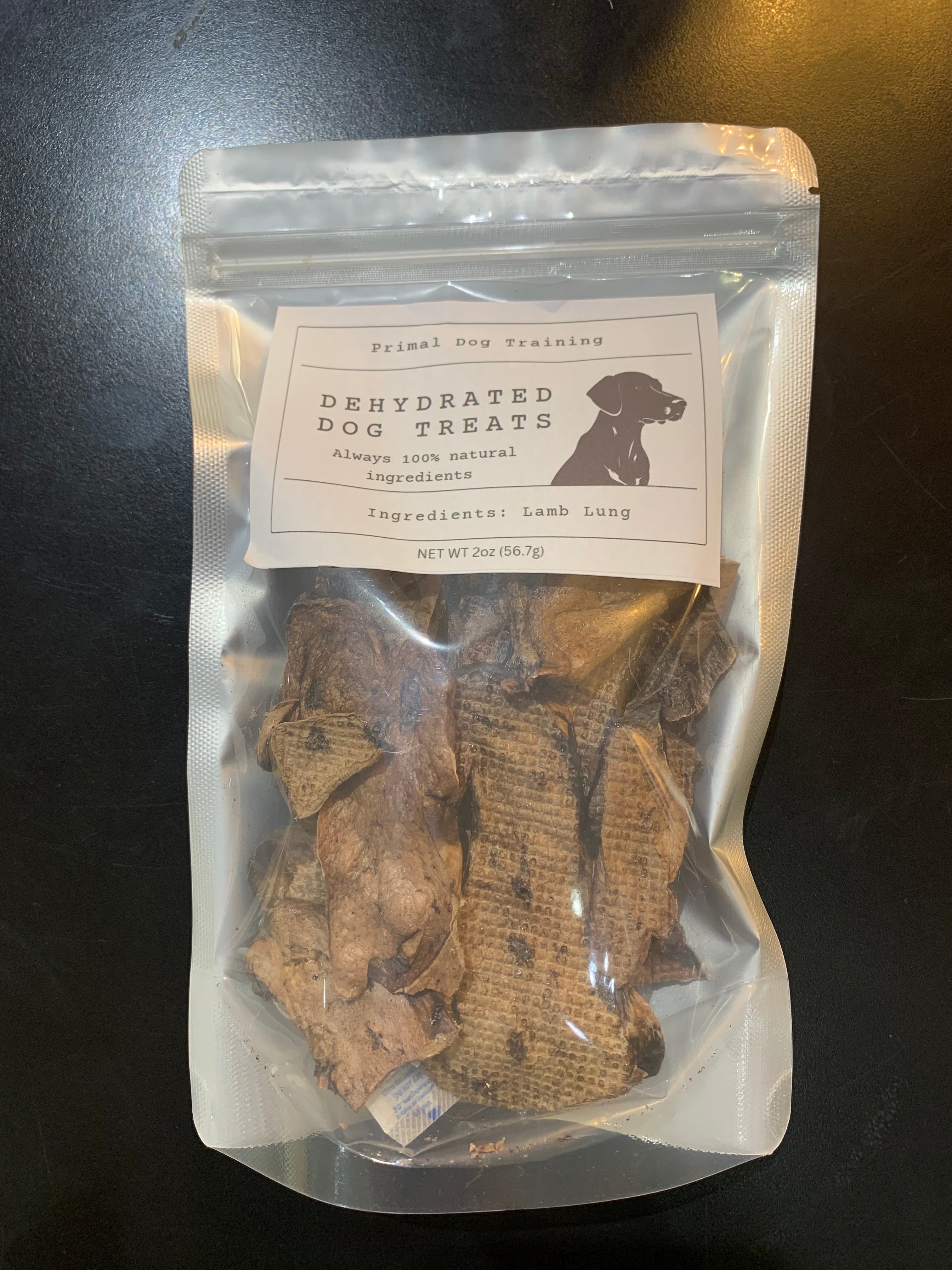 Primal dog treats Lamb lung Anthro Apothecary