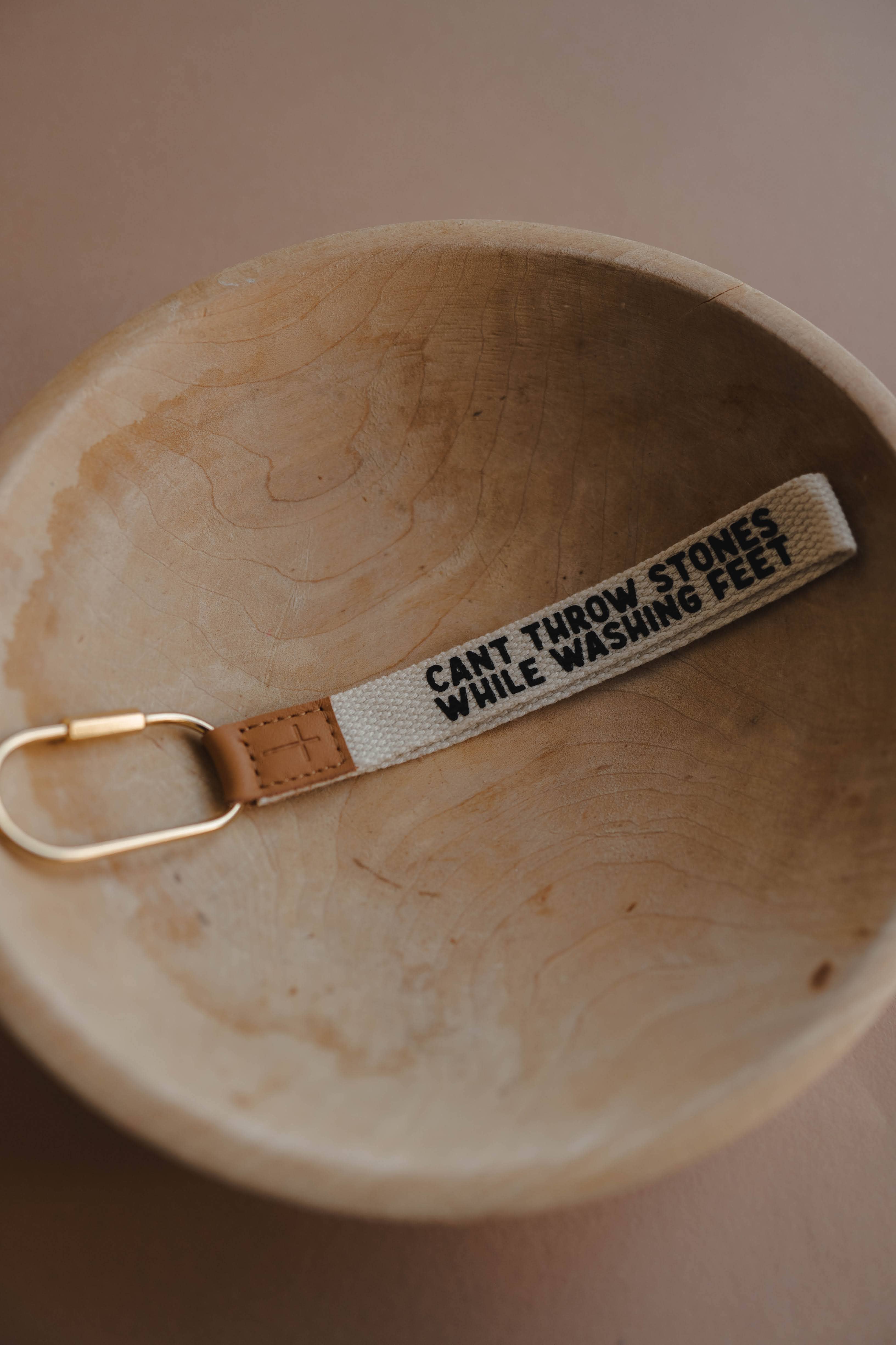 Can't Throw Stones Wristlet Dear Heart