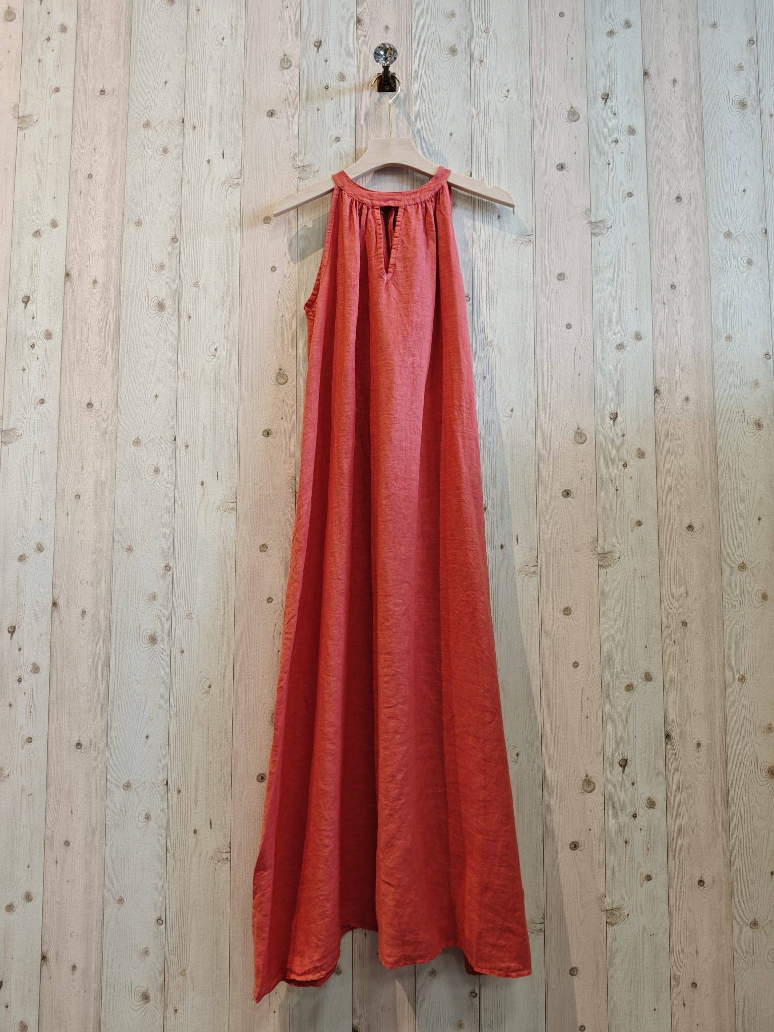 Italian Linen Dress- Back Bow Linen & More