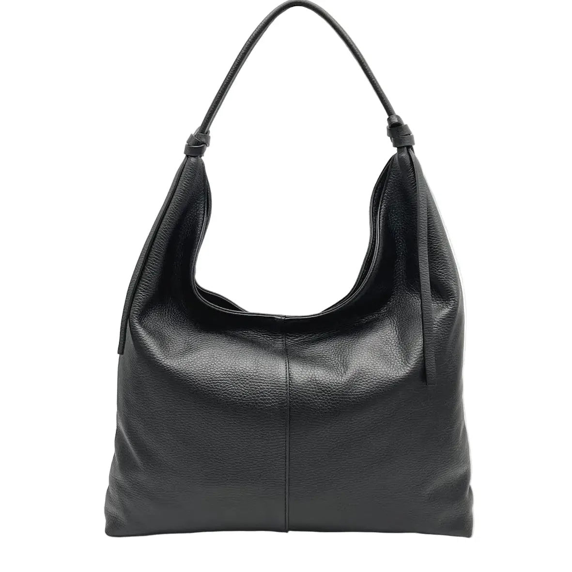 Italian Leather Shoulder Bag Black Anthro Apothecary