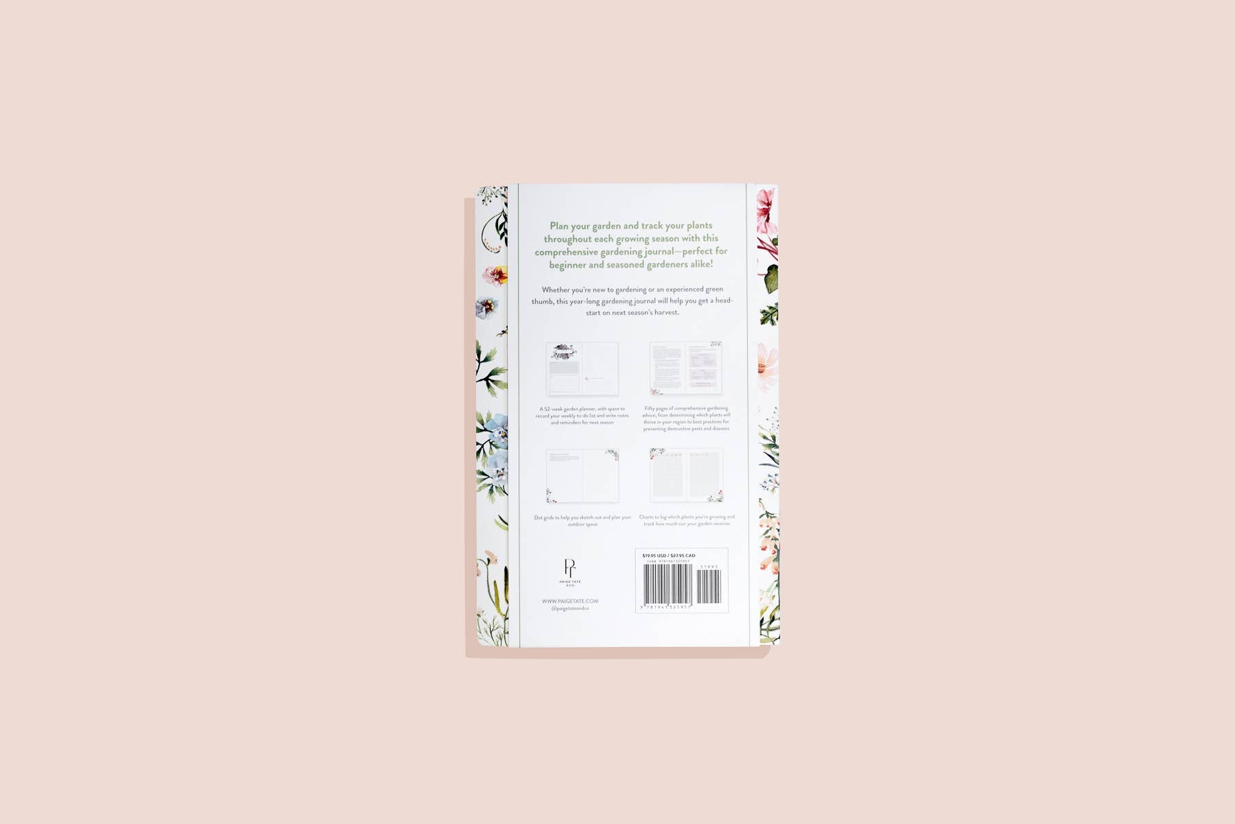 My Gardening Journal: Planner, Logbook, and Journal (Spring) Paige Tate & Co.