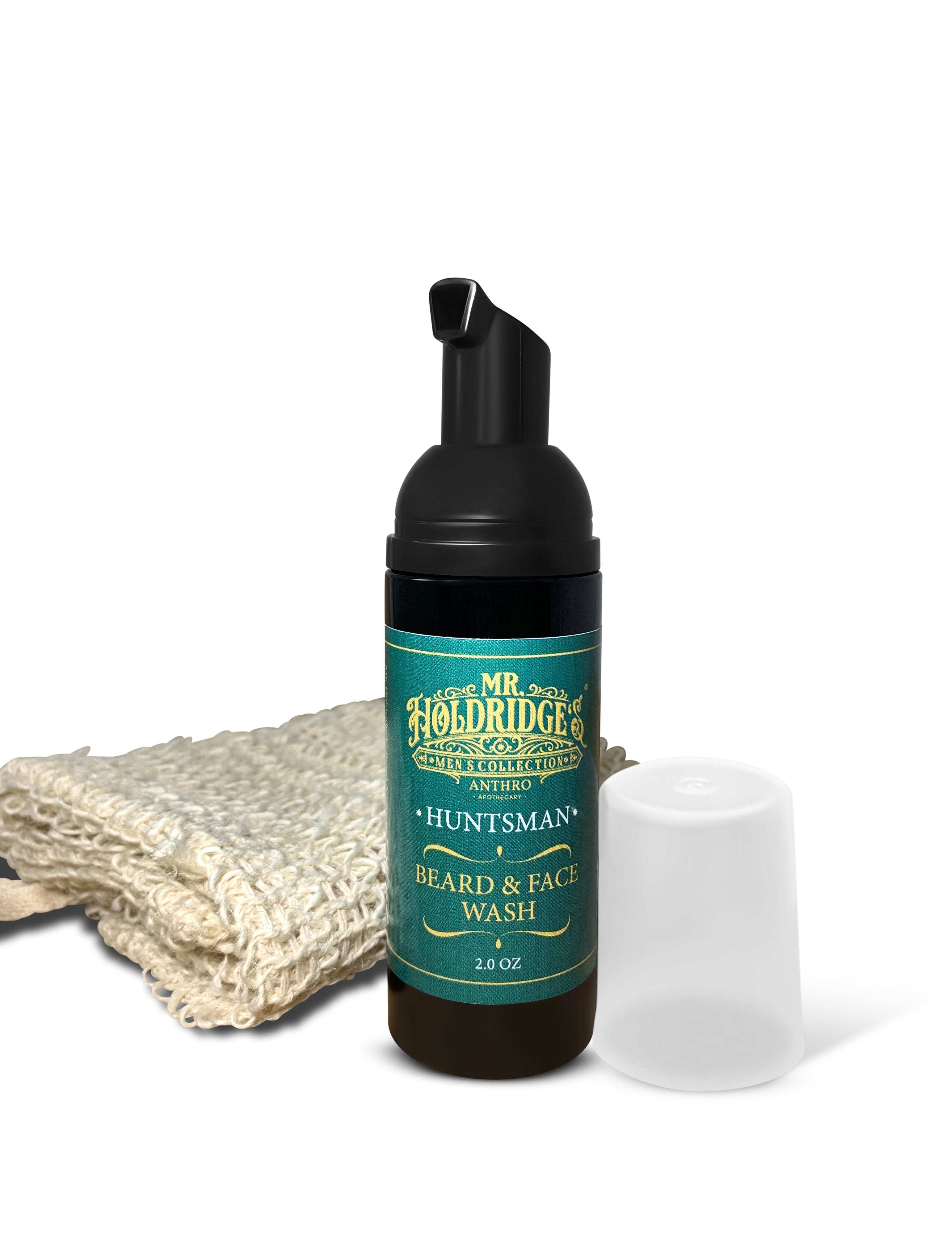 Mr. Holdridge's Beard & Face Wash | Daily Foaming Cleanser | Huntsman & Statesman Scents Handmade by Anthro Apothecary