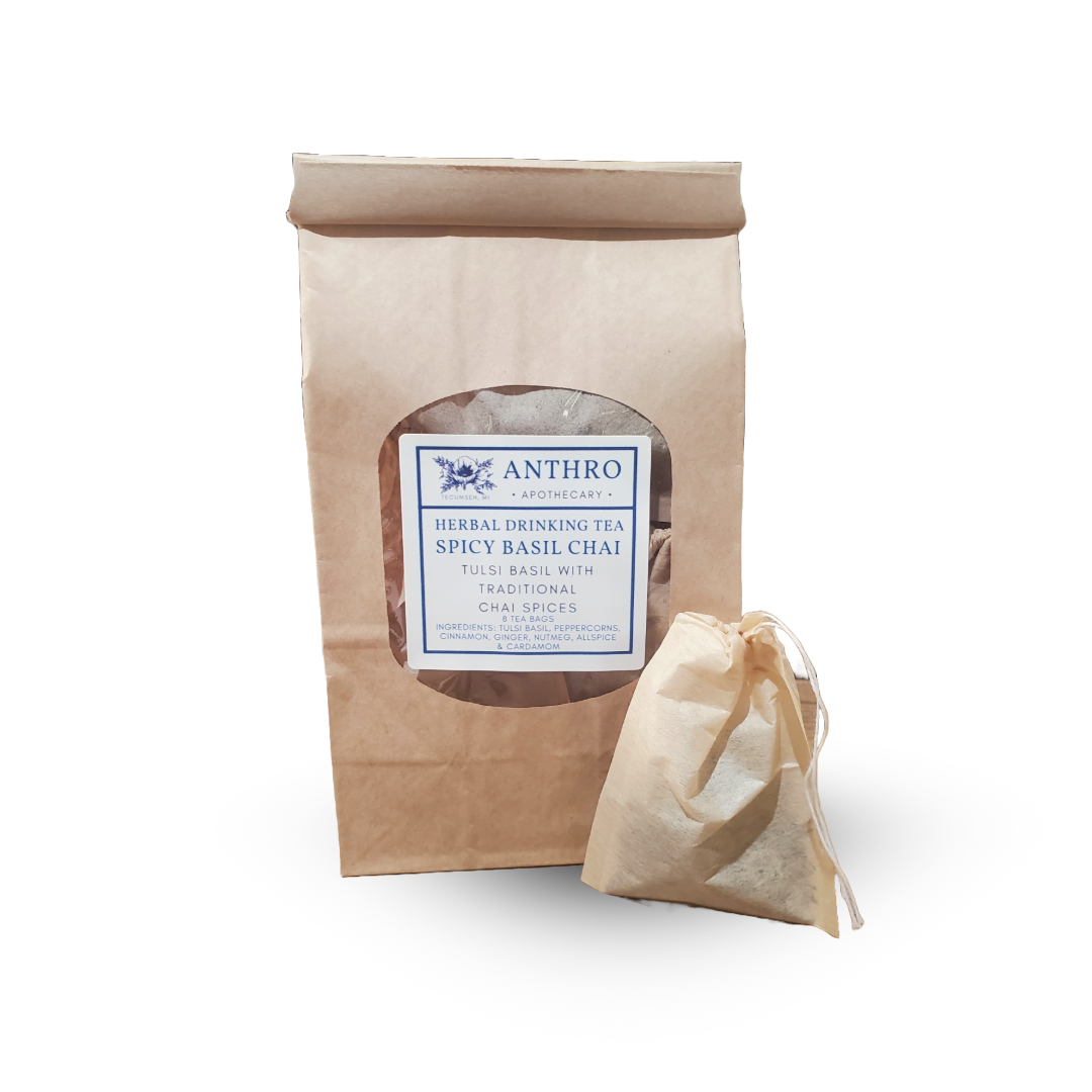 Spiced Tulsi Tea | Warming Herbal Chai Anthro Apothecary