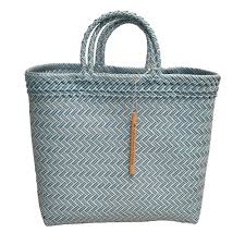 Recycled Plastic Woven Beach Tote Vie