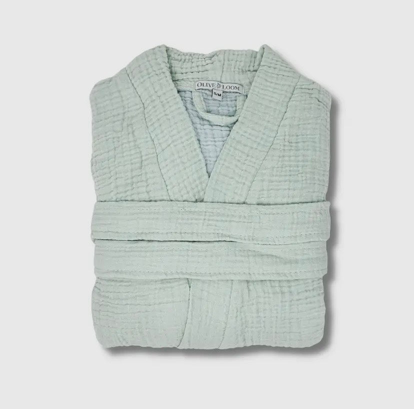 Robe- Turkish Cotton Bathrobe Anthro Apothecary