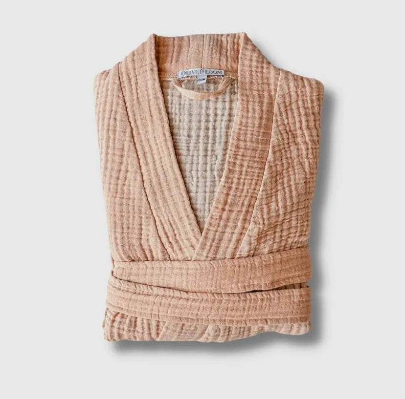 Robe- Turkish Cotton Bathrobe Anthro Apothecary