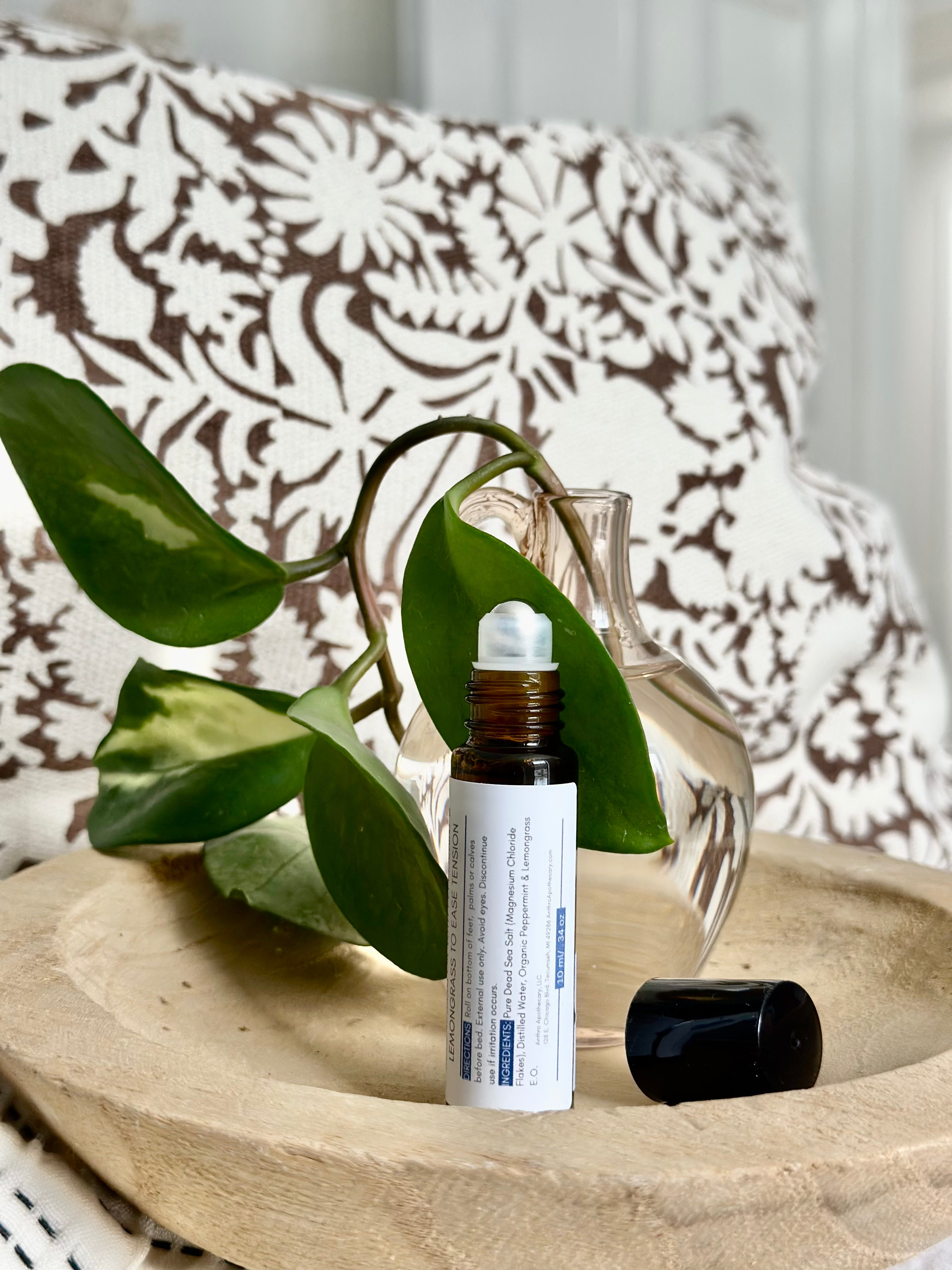 Magnesium oil roller Headache ease Handmade by Anthro Apothecary