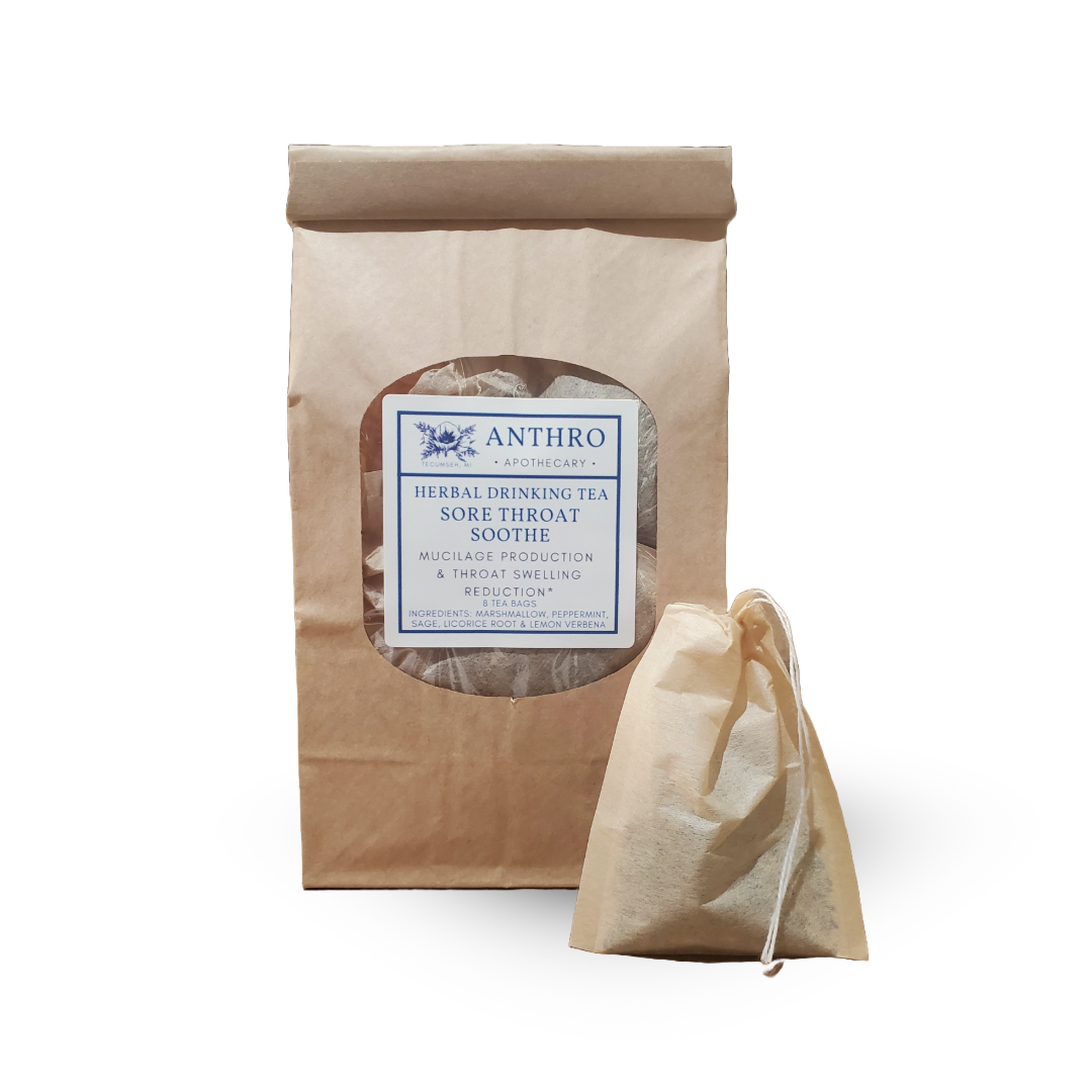 Soothing Throat Tea | Herbal Blend with Marshmallow Anthro Apothecary