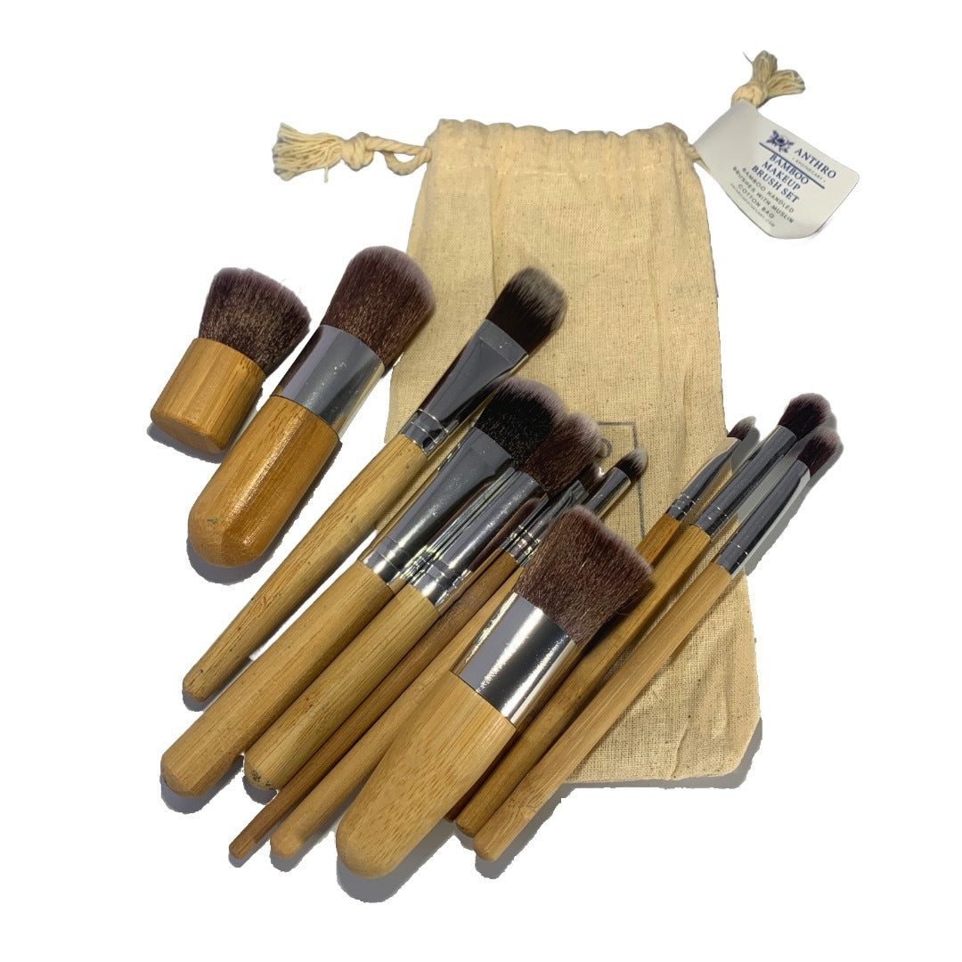 Bamboo Makeup Brush Set DHGATE